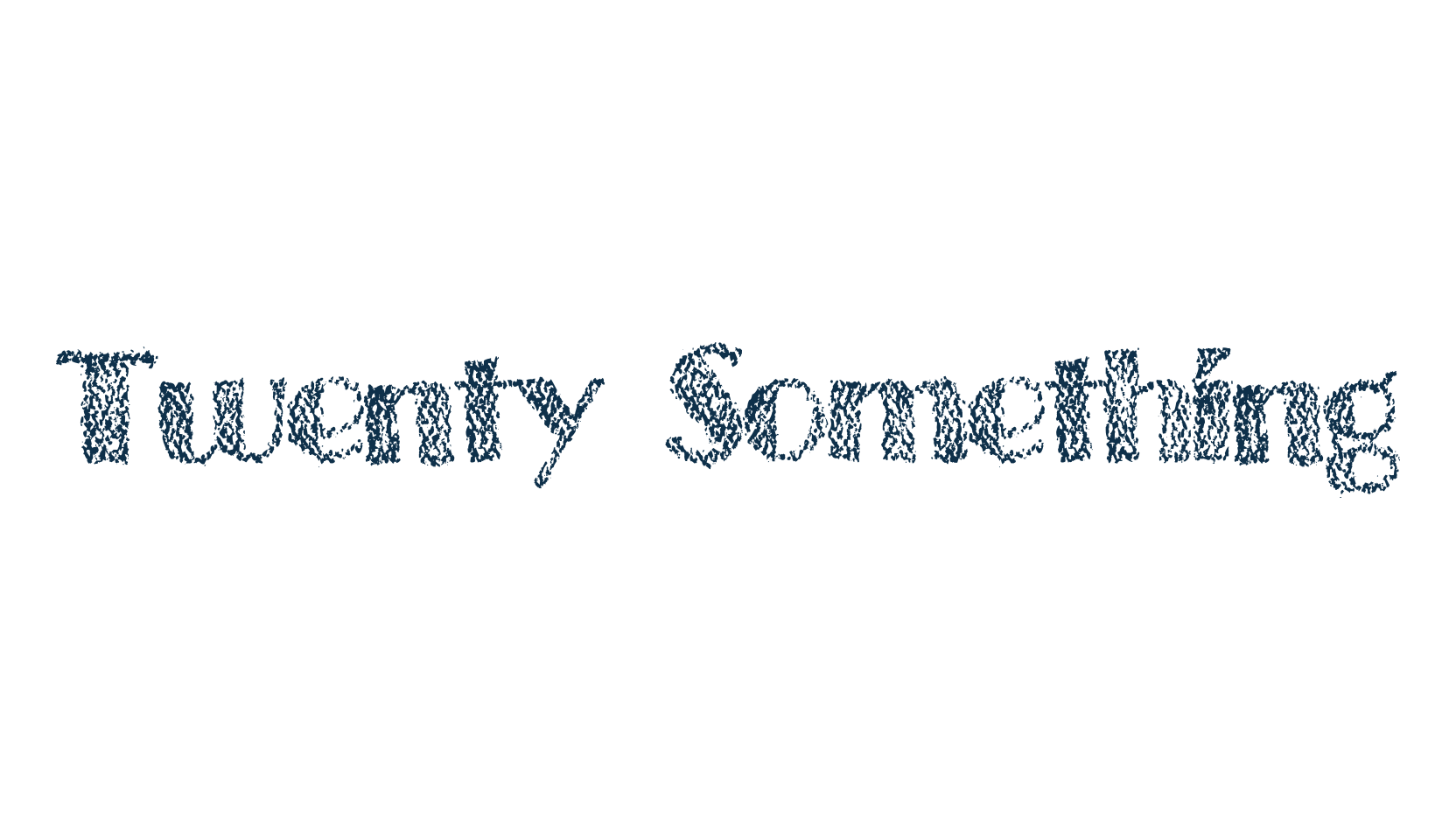 Twenty Something, fancy various decorative font preview