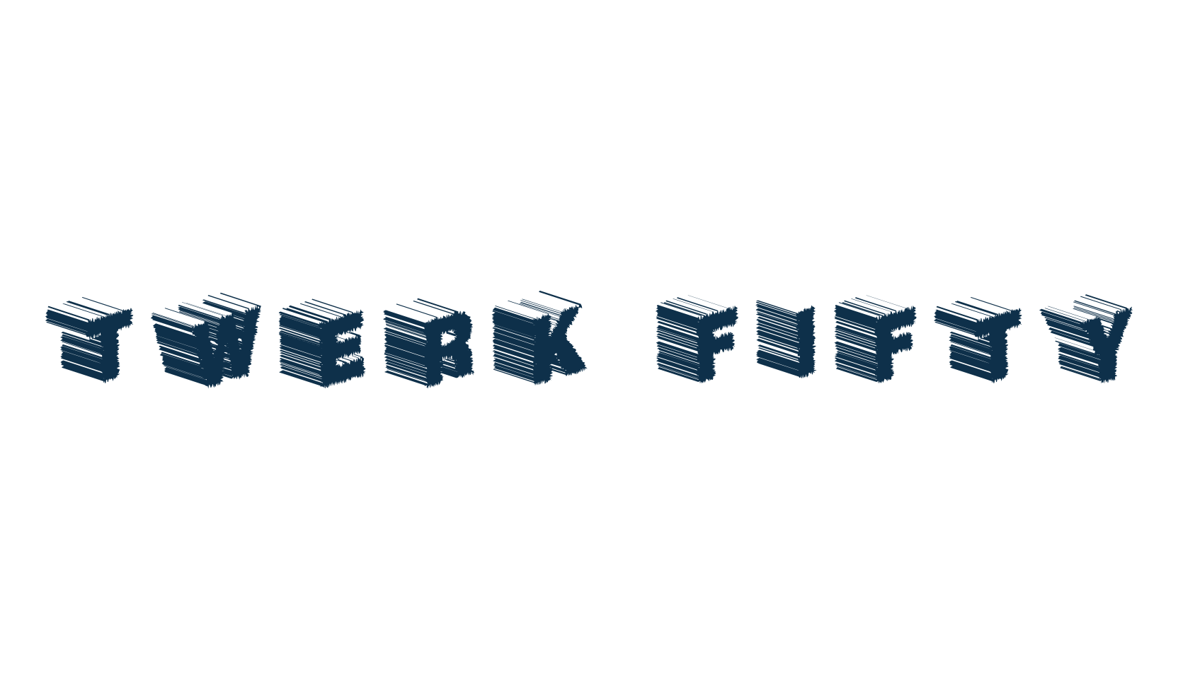 Twerk Fifty, various font preview