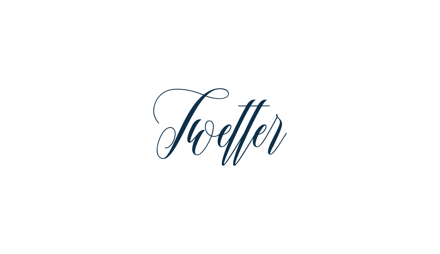 Twetter, calligraphy font preview