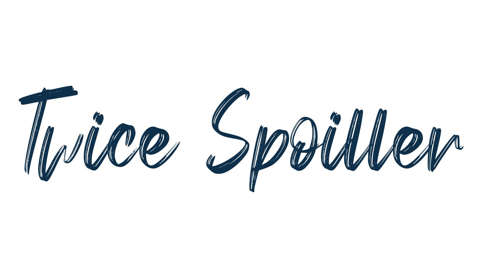 Twice Spoiller, script brush fancy decorative calligraphy font preview