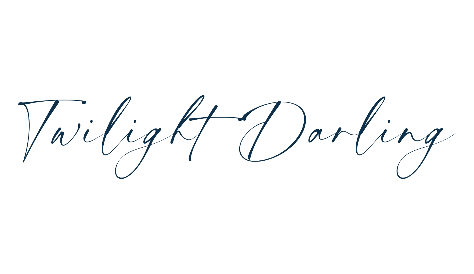 Twilight Darling, script handwritten fancy decorative calligraphy font preview