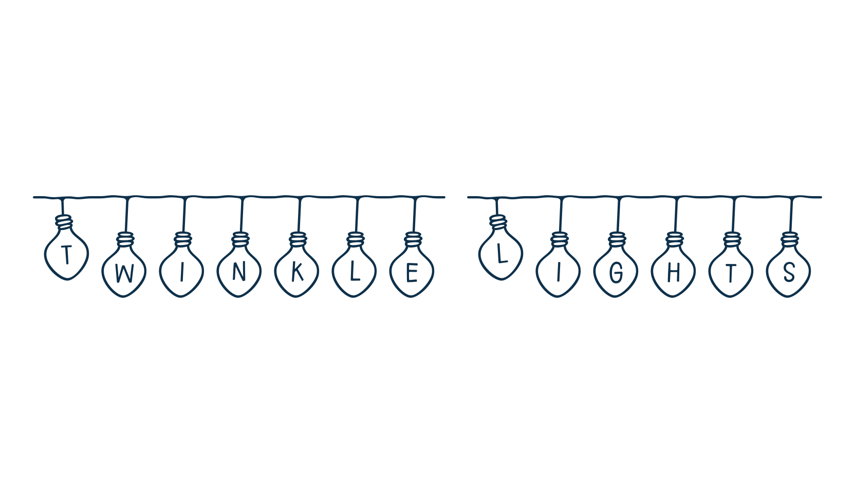 Twinkle Lights, display market font preview
