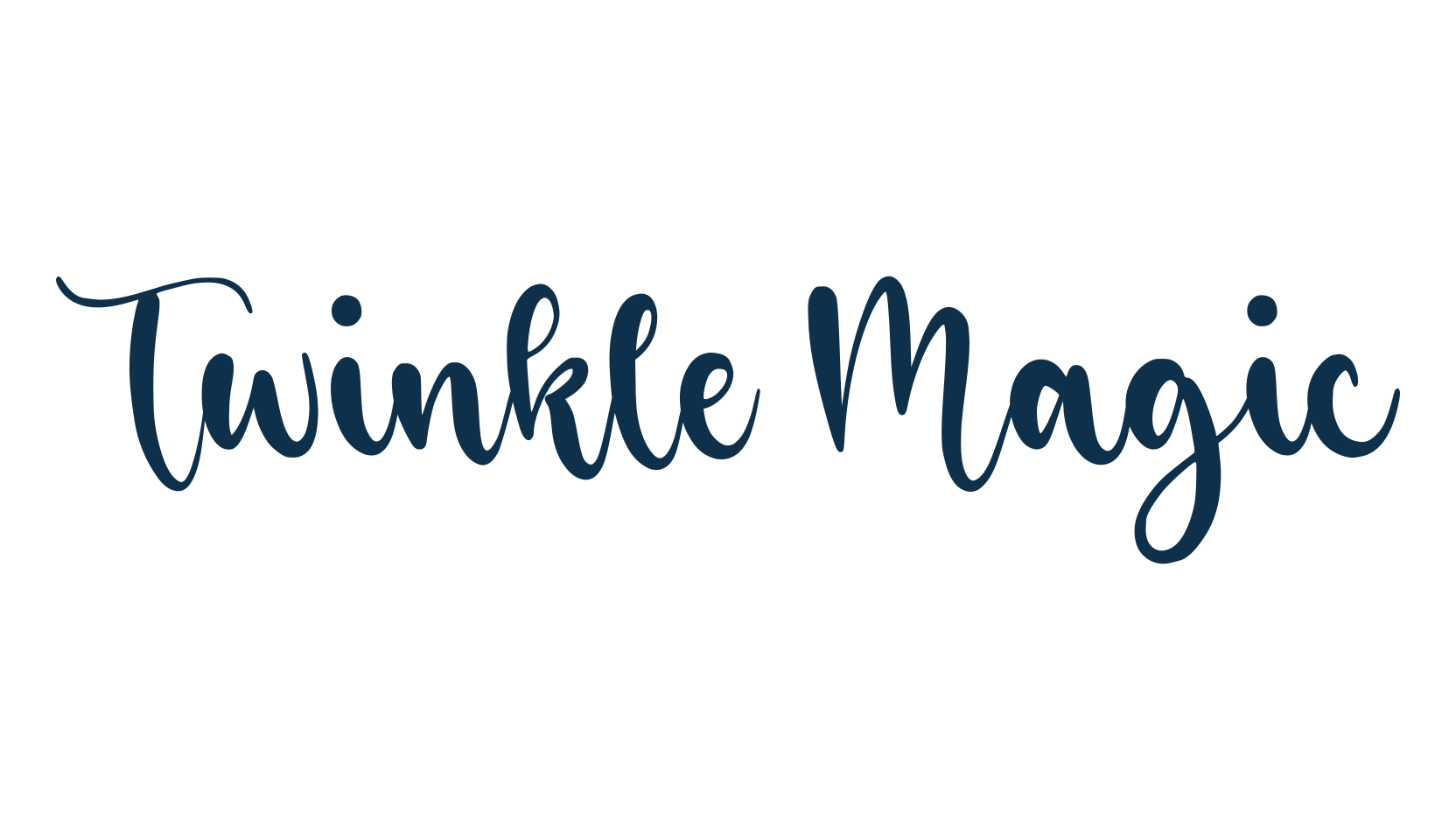 Twinkle Magic, calligraphy font preview