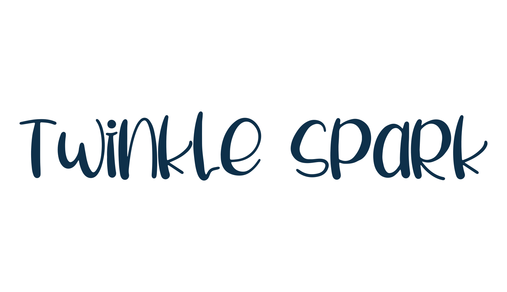 Twinkle Spark, fancy cartoon decorative font preview