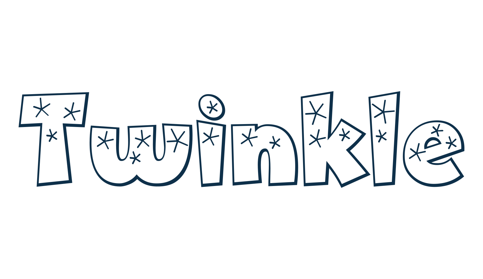 Twinkle (twinkle), fancy decorative font preview