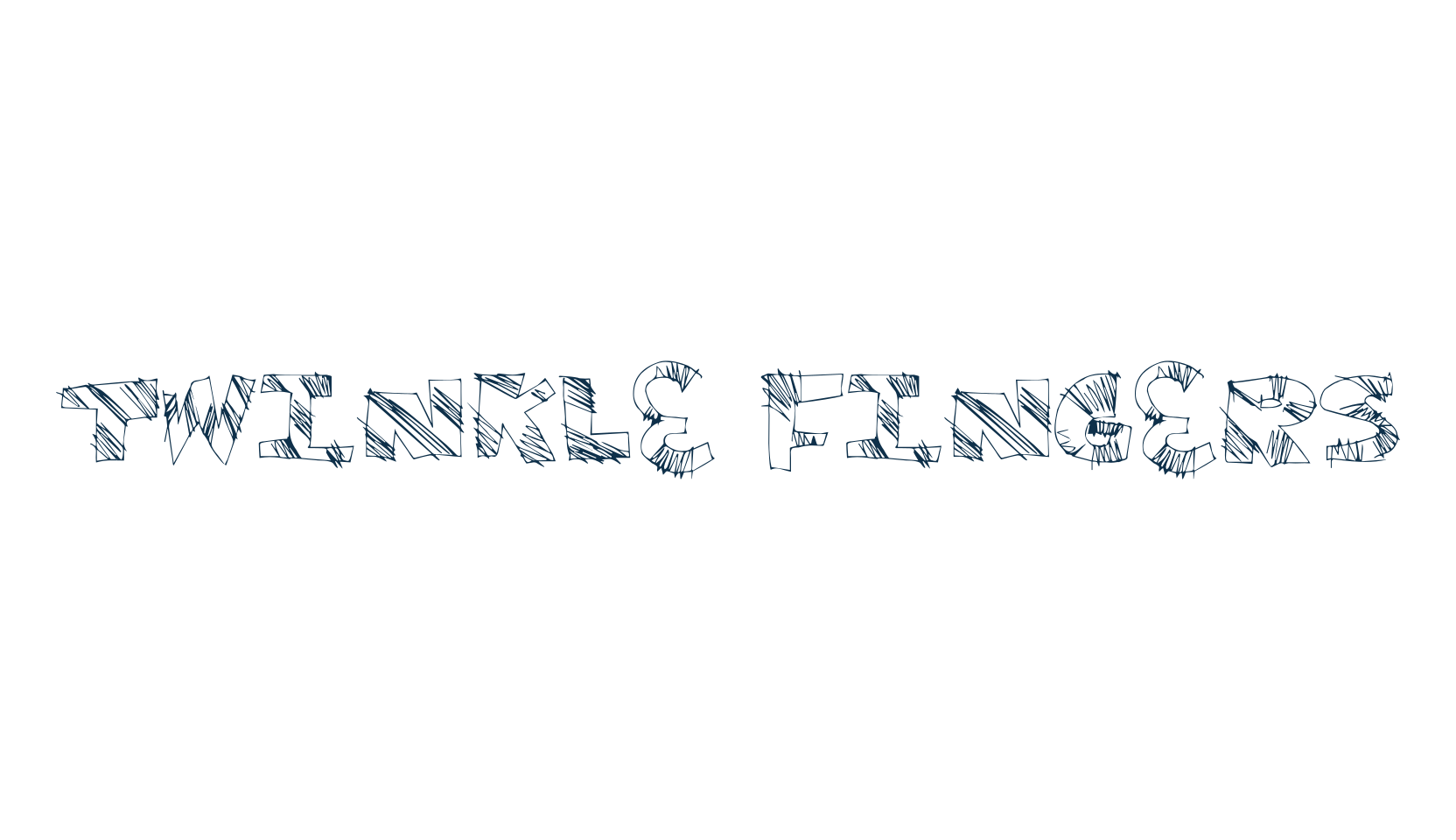 Twinkle Fingers, fancy cartoon decorative font preview