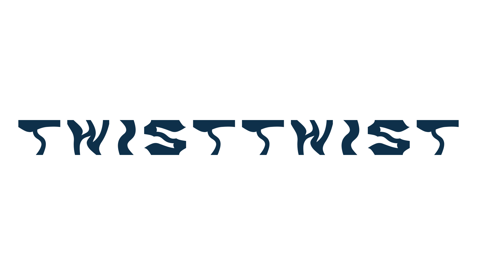 TwistTwist, fancy distorted decorative font preview