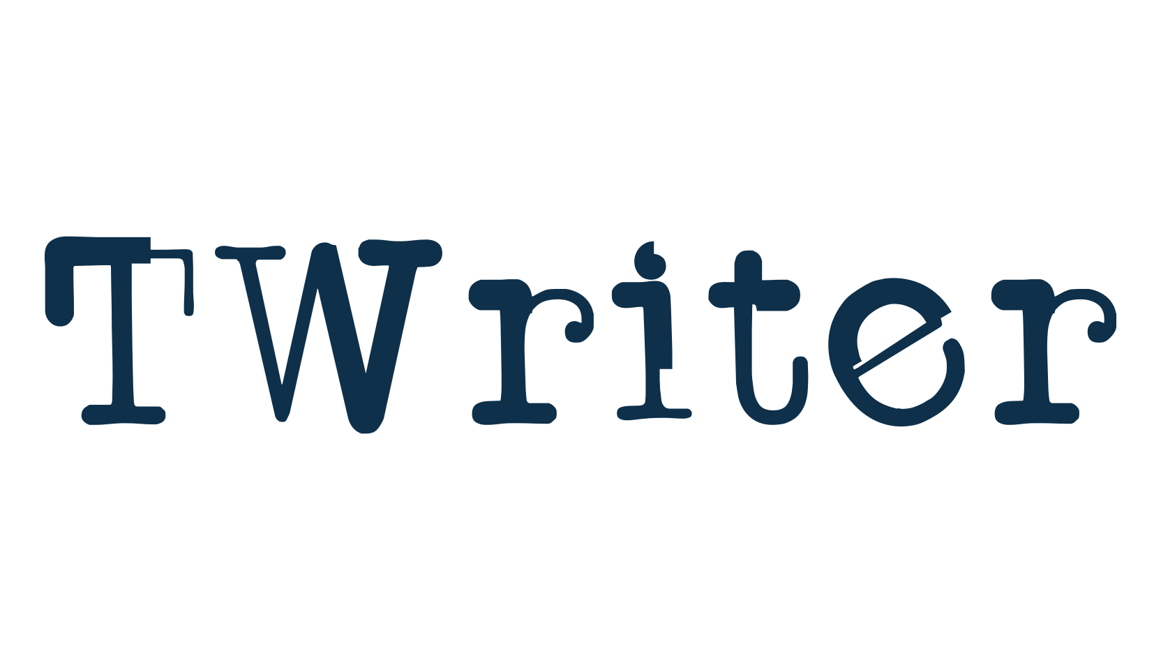 TWriter, typewriter font preview