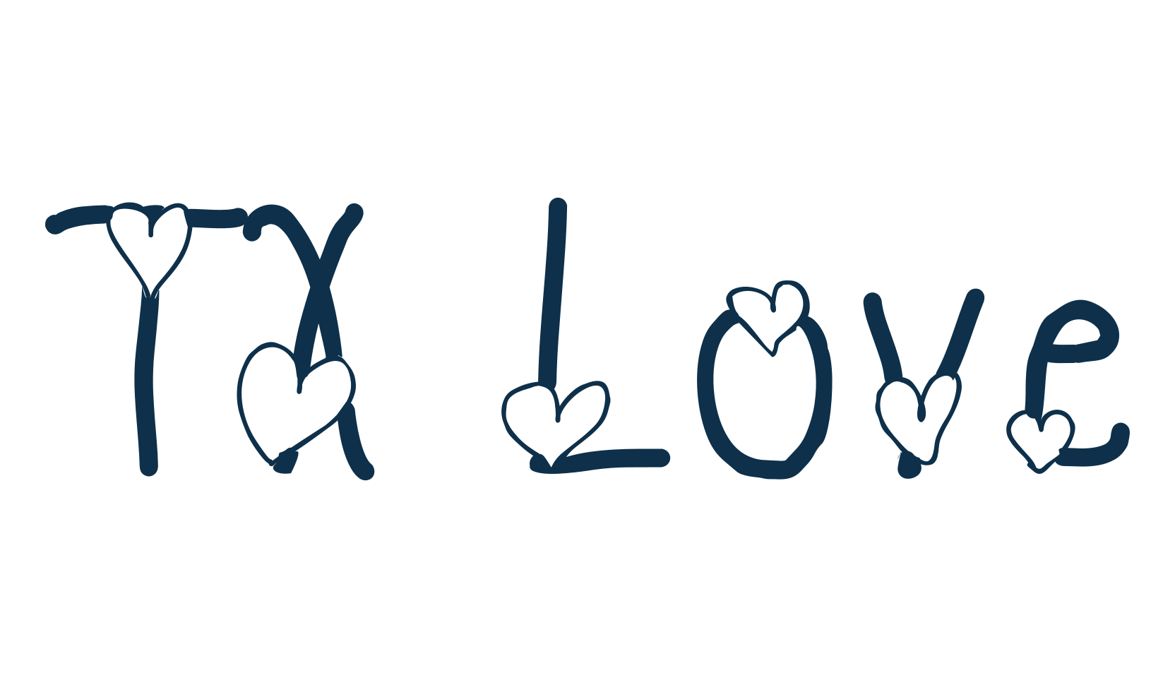 TX Love, display market font preview