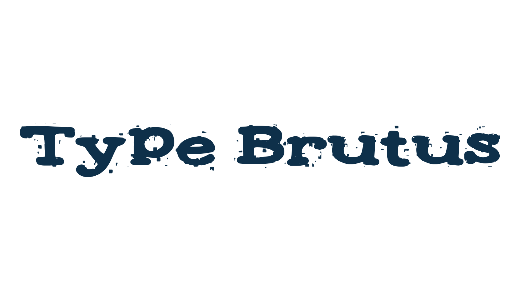Type Brutus, typewriter font preview