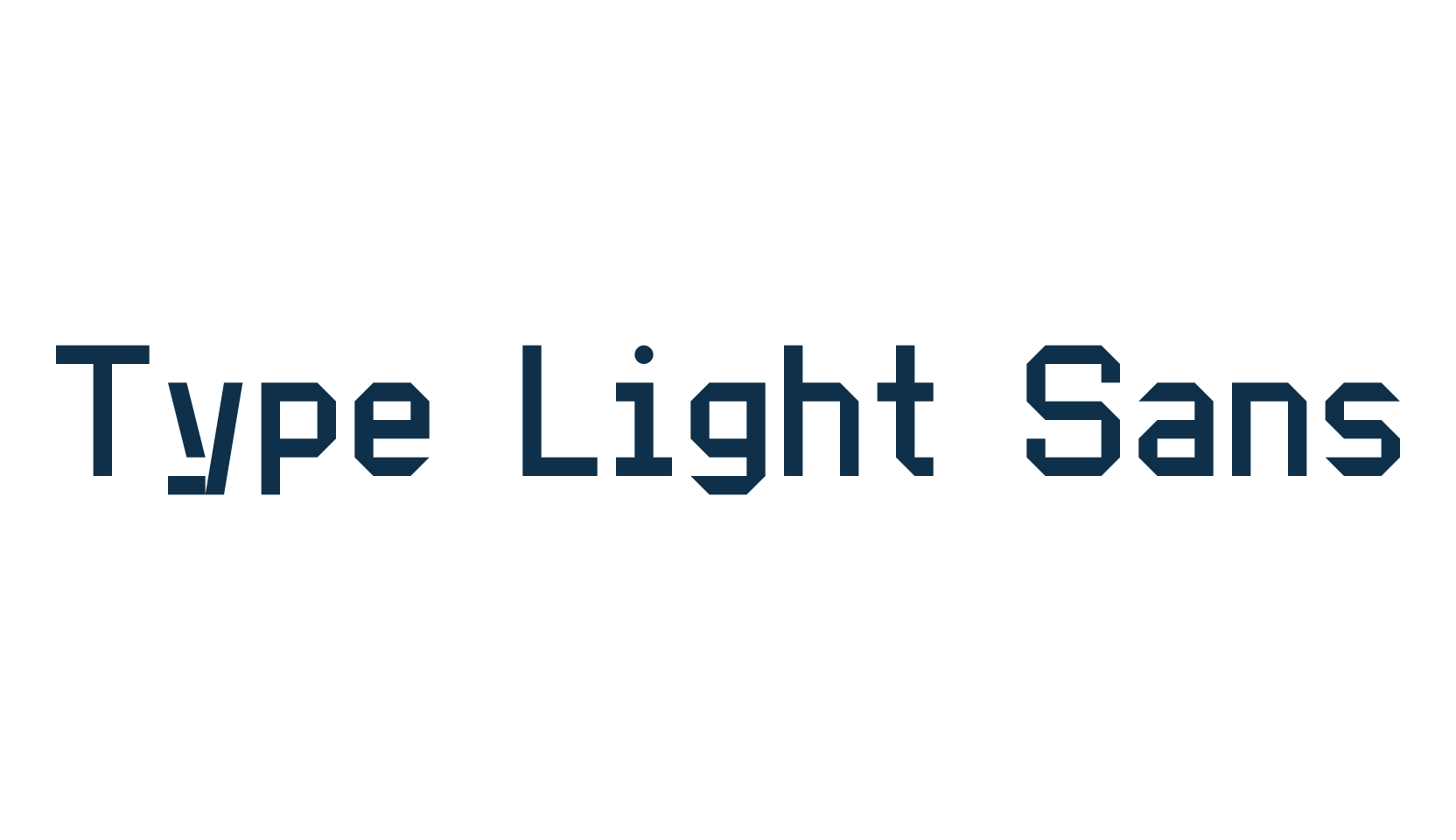 Type Light Sans, various font preview