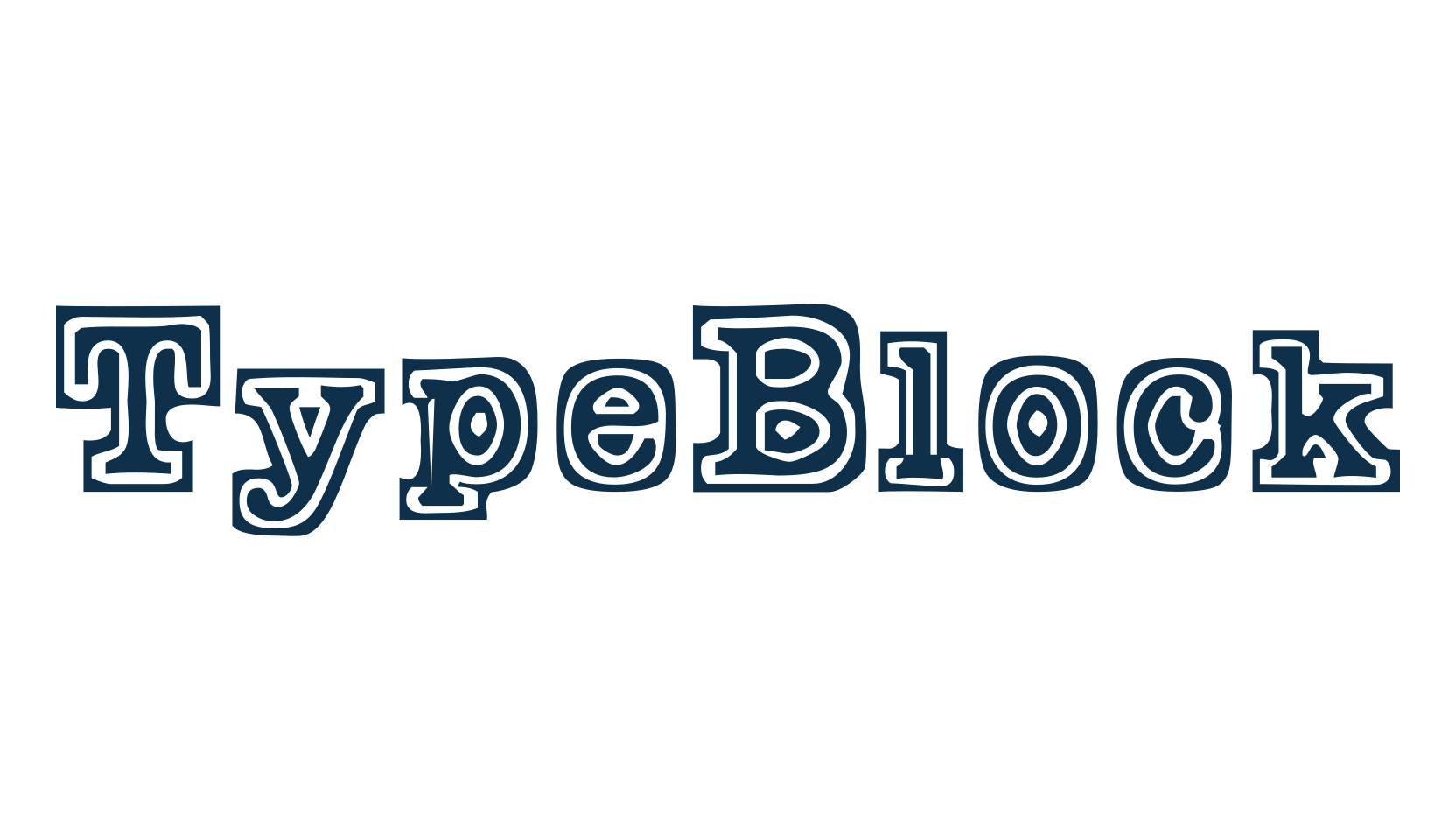 TypeBlock, typewriter font preview