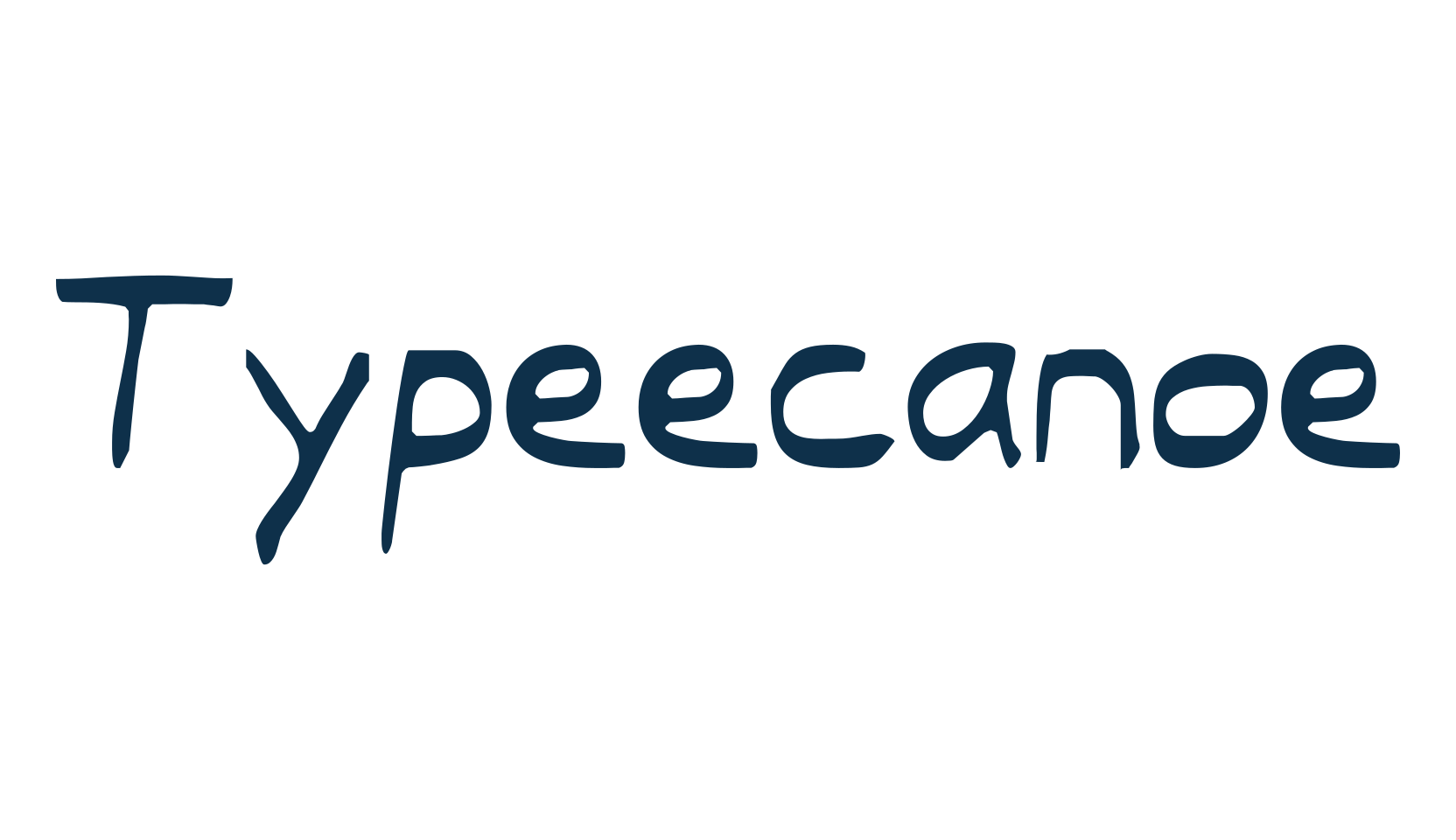 Typeecanoe, handwriting font preview