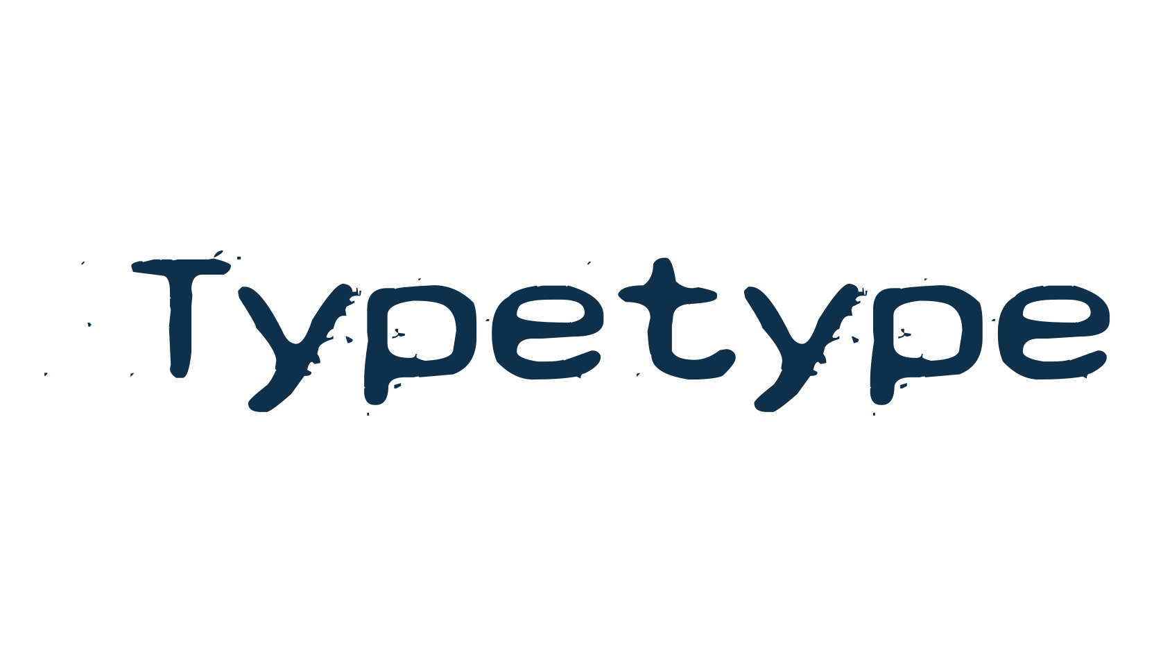 Typetype, typewriter font preview
