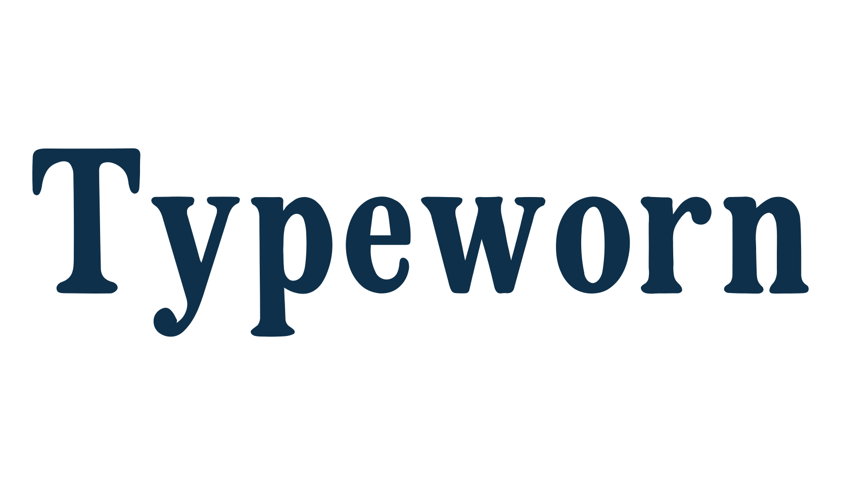 Typeworn, basic serif font preview