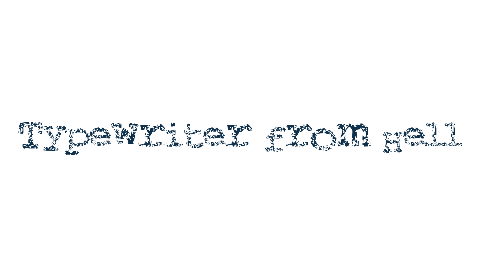 Typewriter from Hell, fancy typewriter decorative font preview
