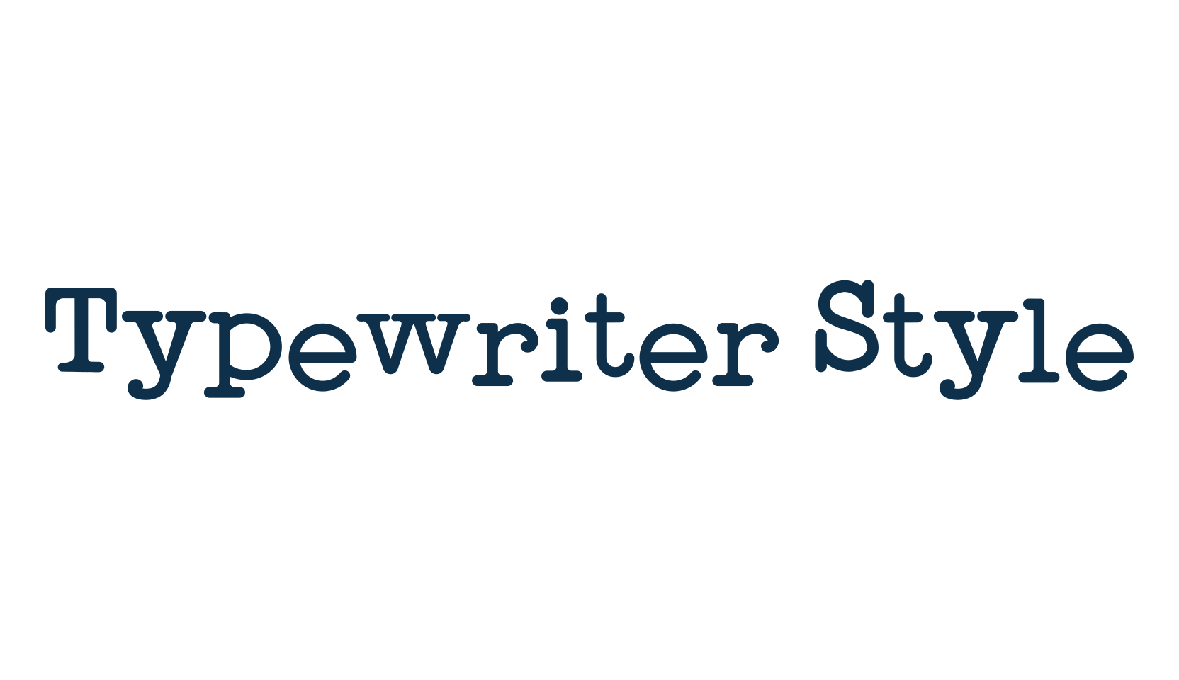 Typewriter Style, fancy typewriter decorative font preview