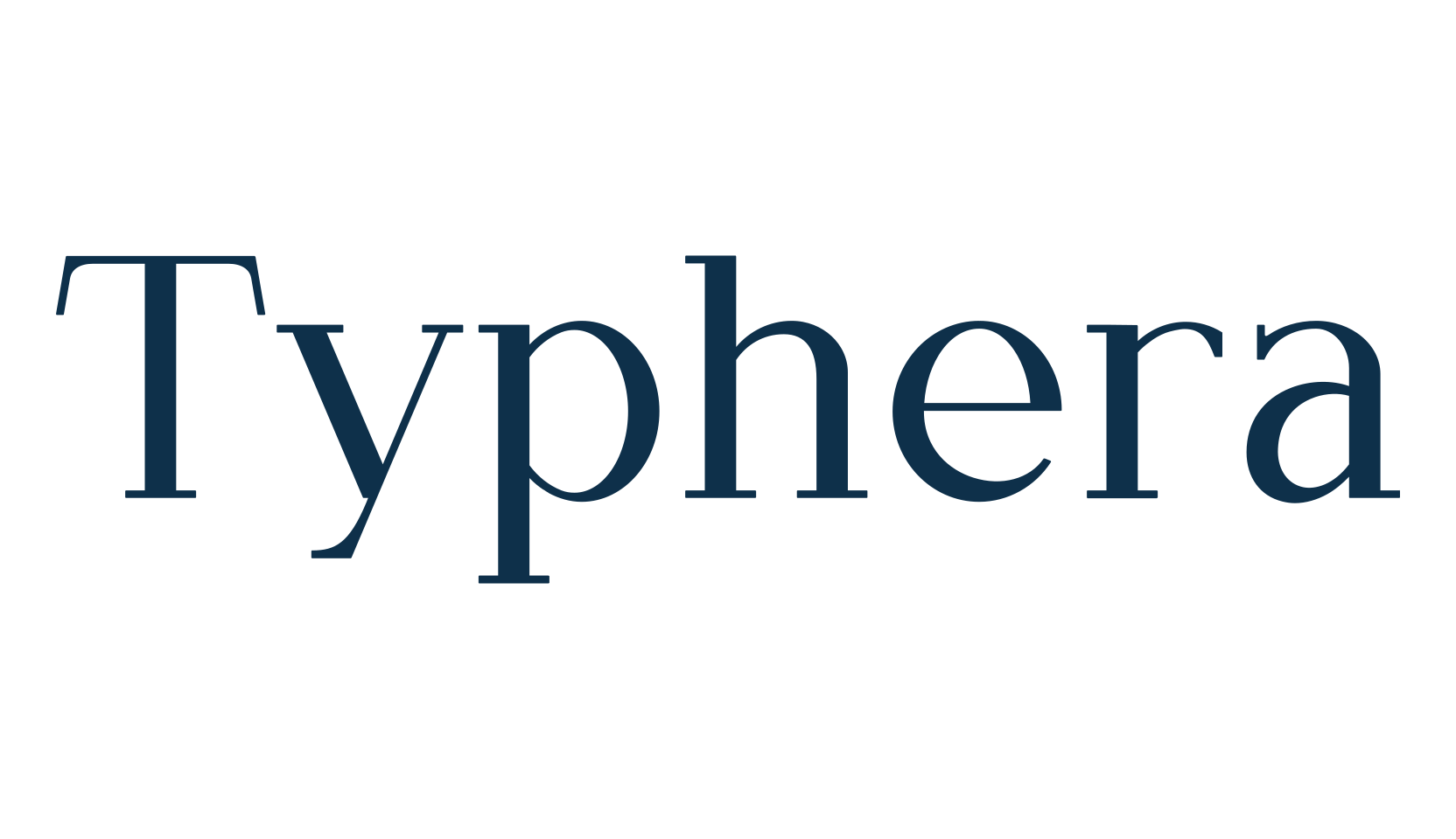 Typhera, basic serif font preview