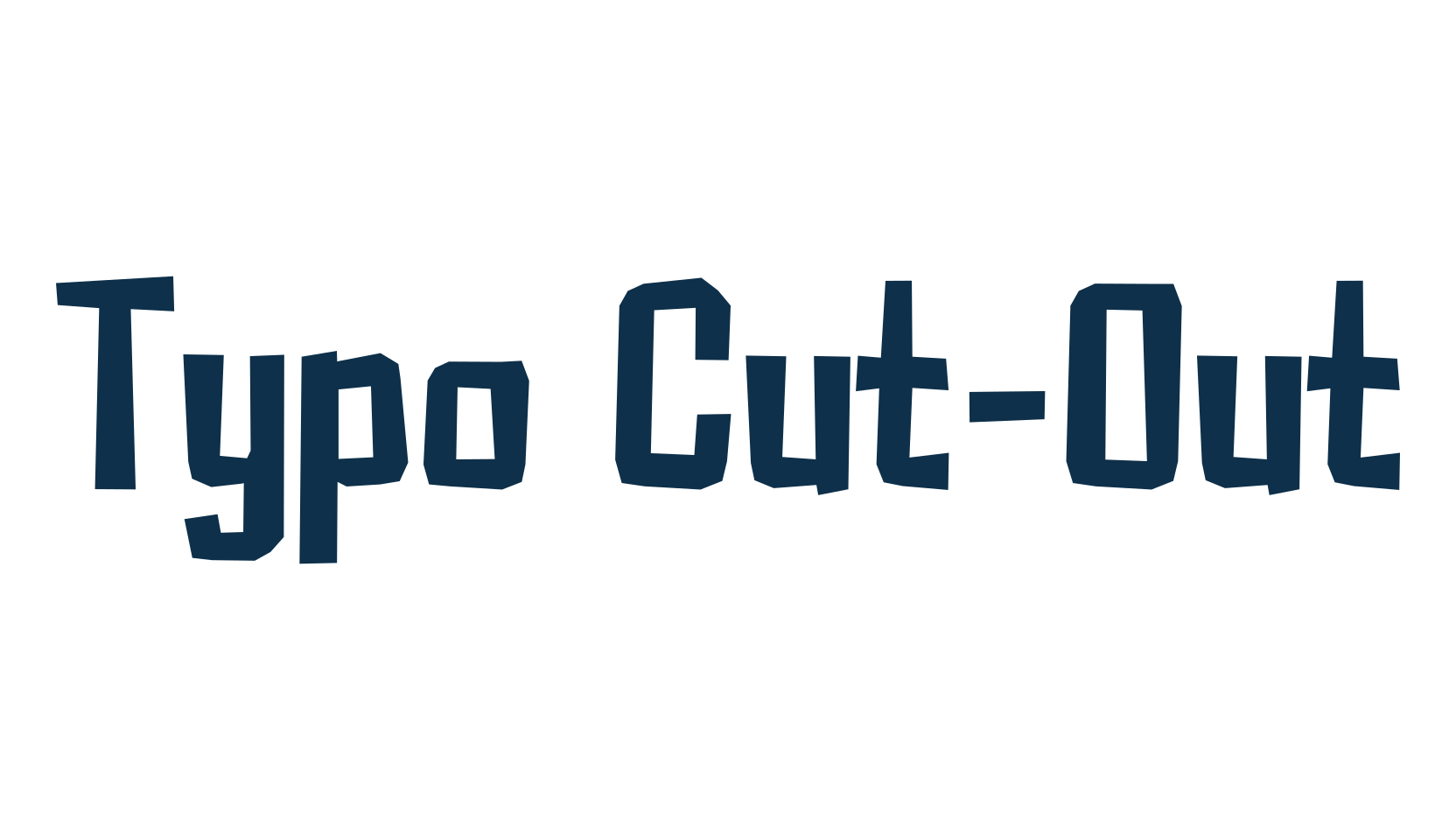 Typo Cut-Out, fancy various decorative font preview