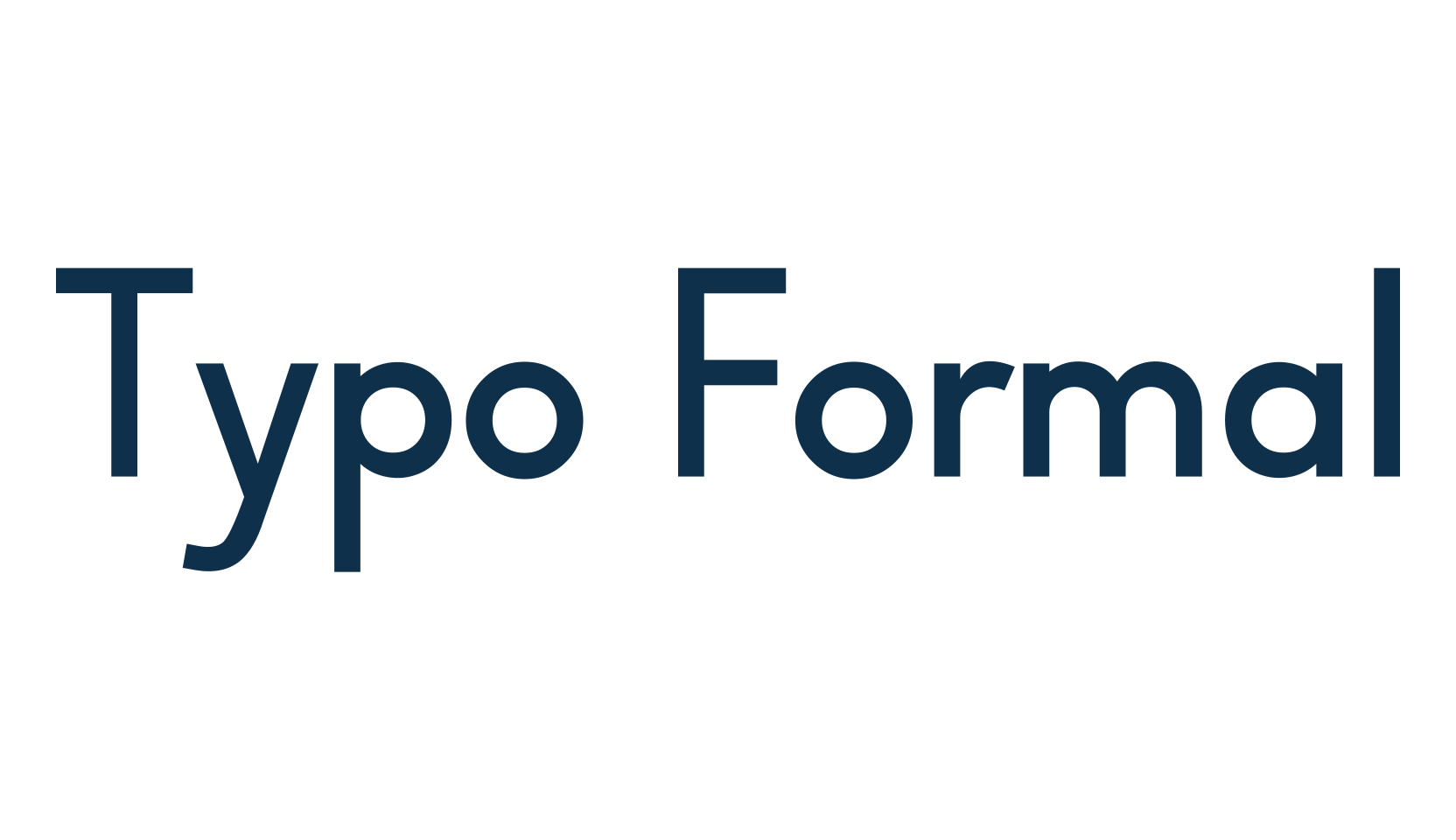 Typo Formal, sans serif font preview