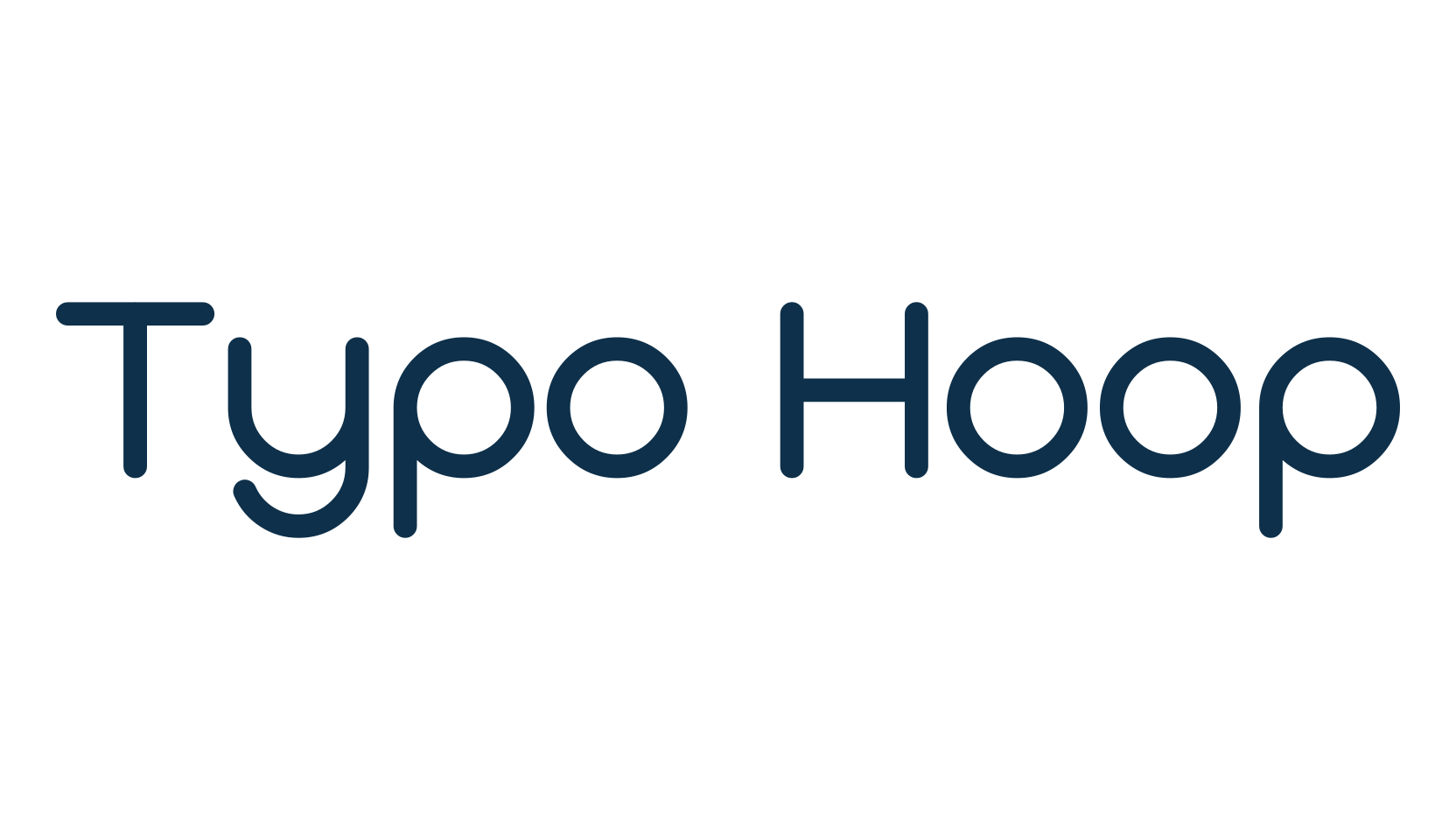 Typo Hoop, sans serif font preview