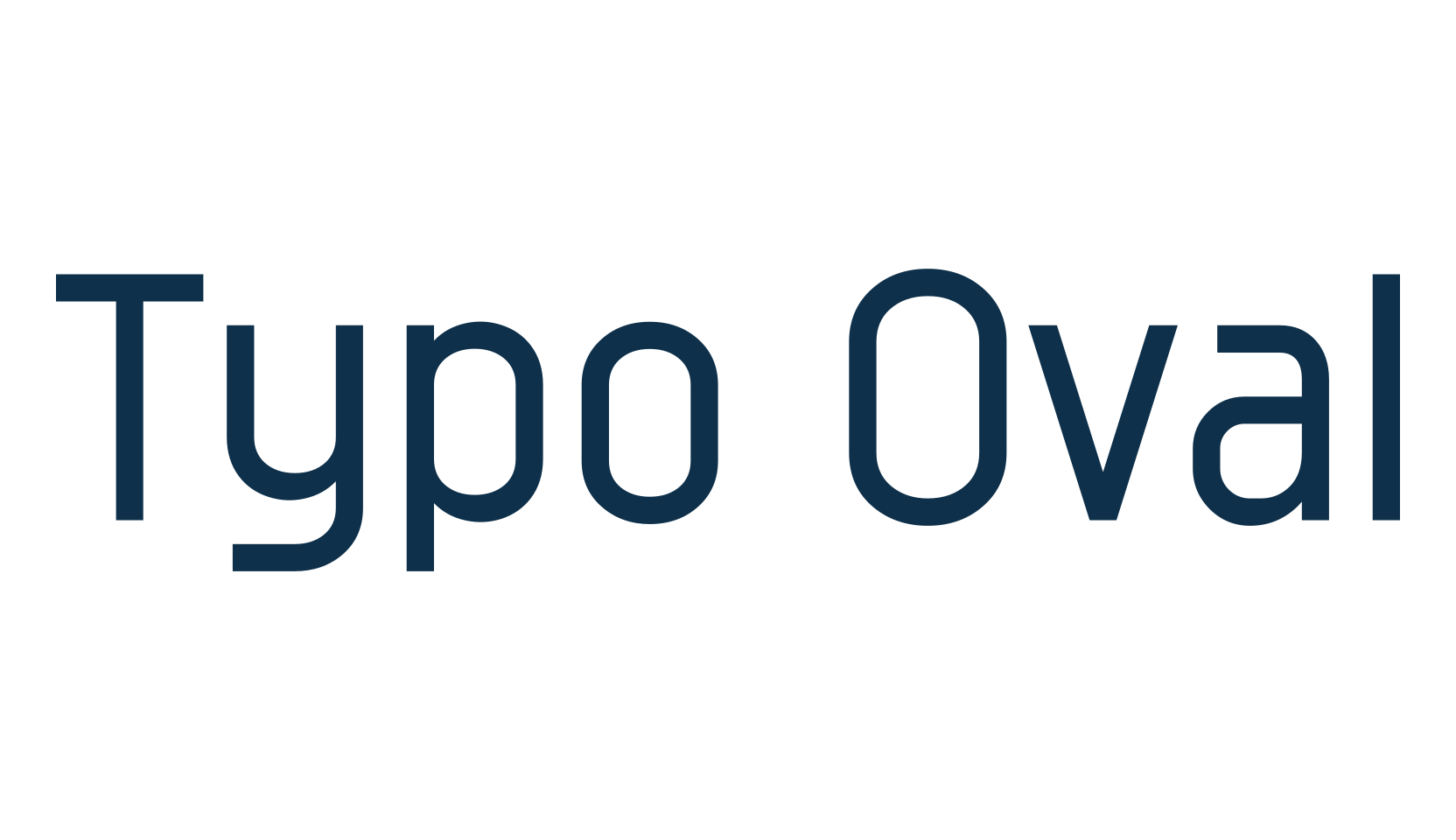 Typo Oval, basic sans serif font preview