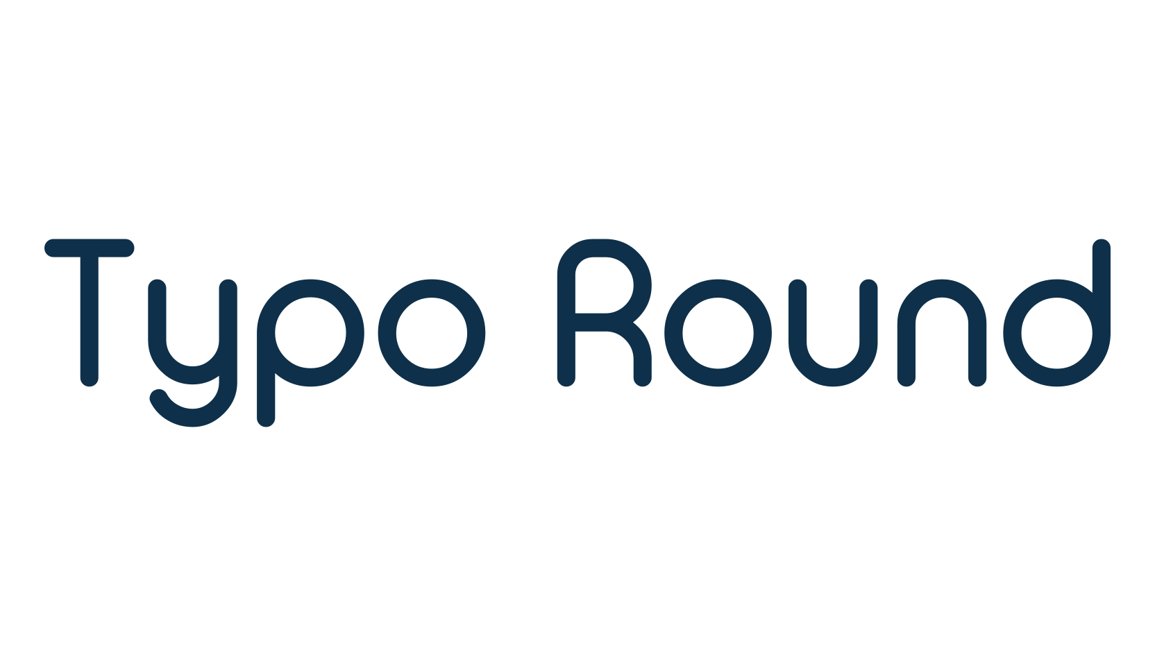 Typo Round, various font preview