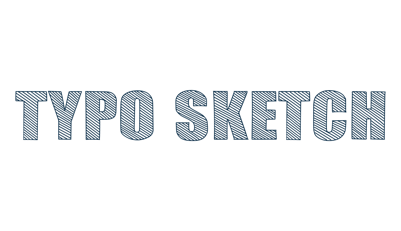 Typo Sketch, fancy various decorative font preview