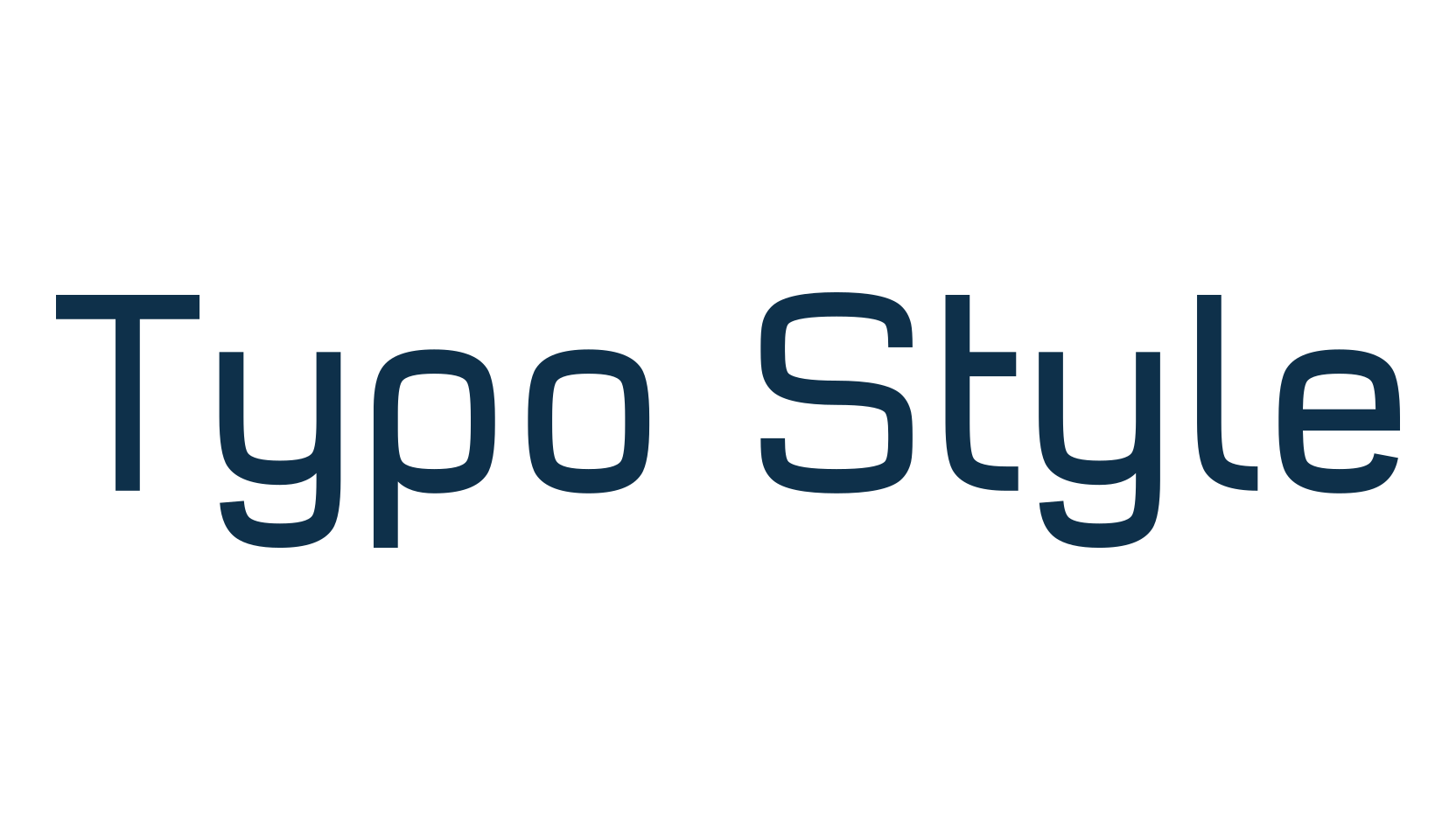 Typo Style, sans serif font preview