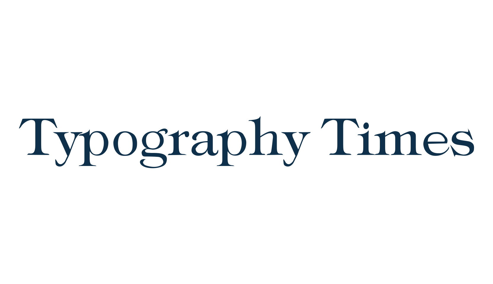 Typography Times, serif font preview