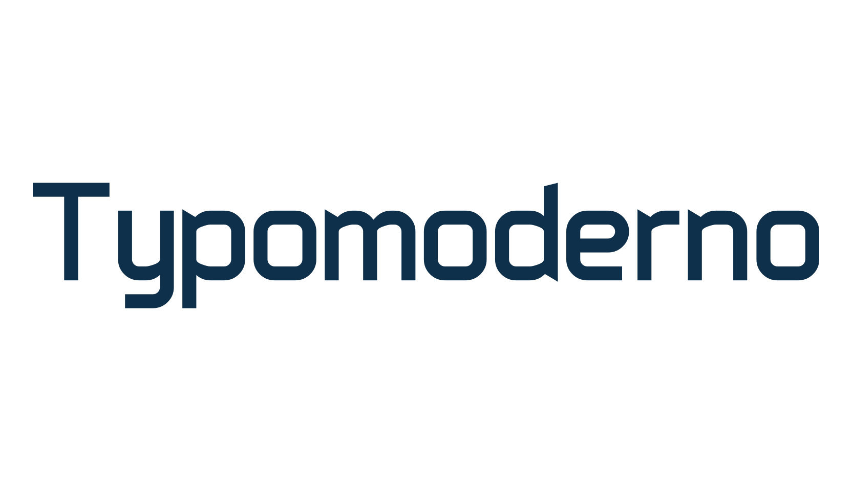Typomoderno, basic sans serif font preview