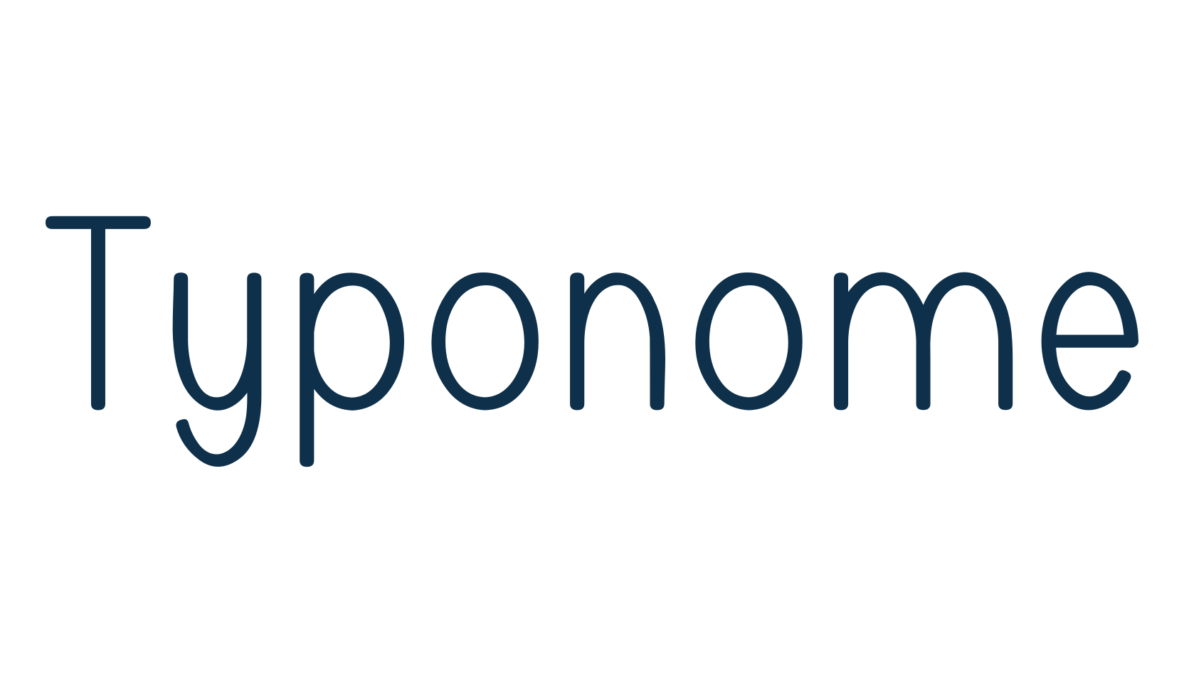 Typonome, sans serif font preview
