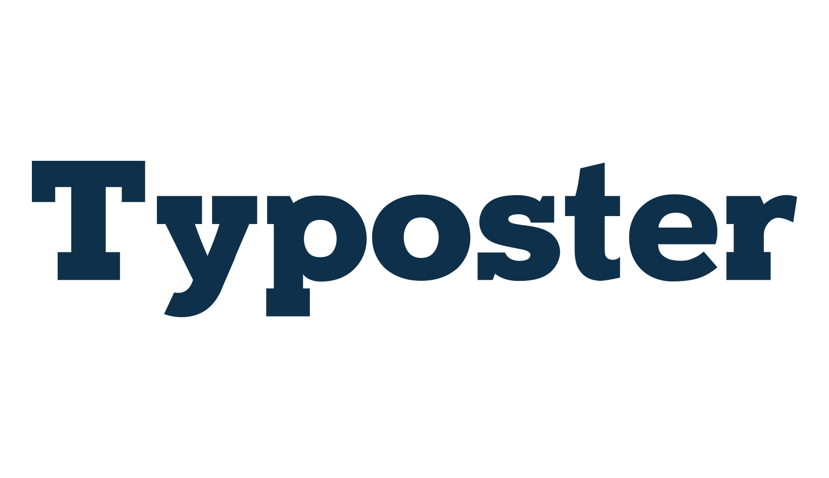 Typoster, serif font preview