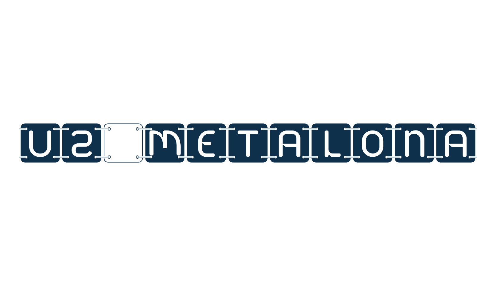 U2 Metalona, fancy decorative font preview