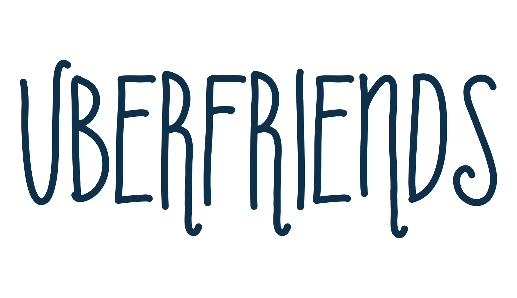 Uberfriends, script handwritten fancy decorative calligraphy font preview