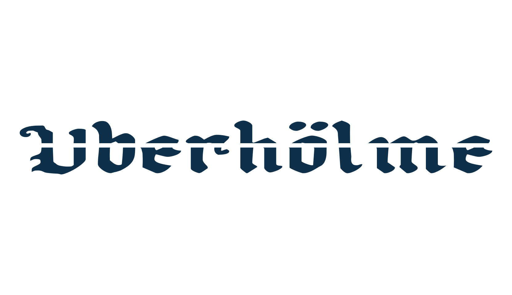 Uberhölme, gothic medieval font preview