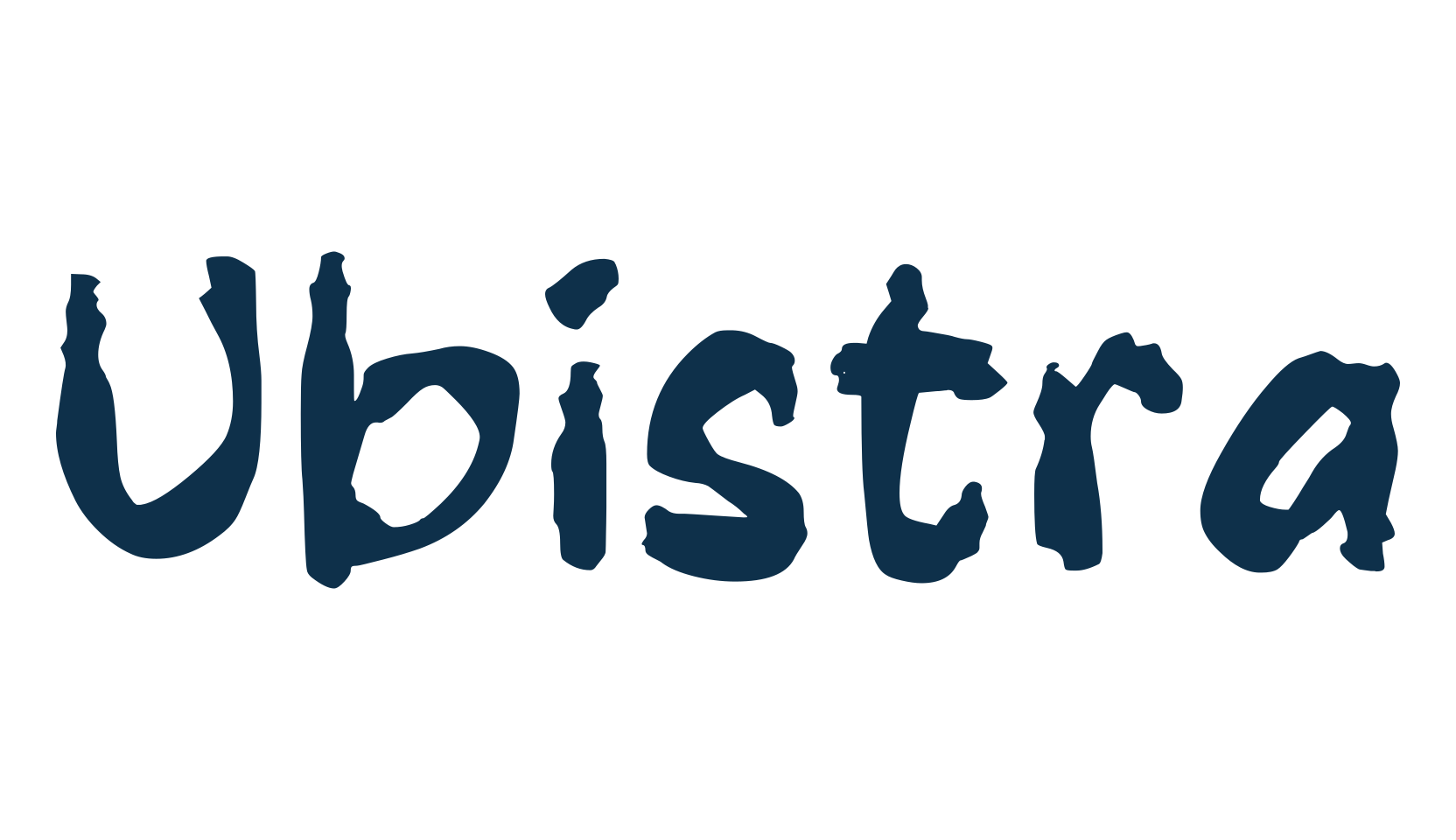 Ubistra, trash font preview