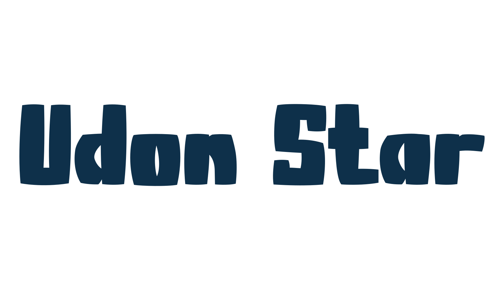 Udon Star, cartoon font preview