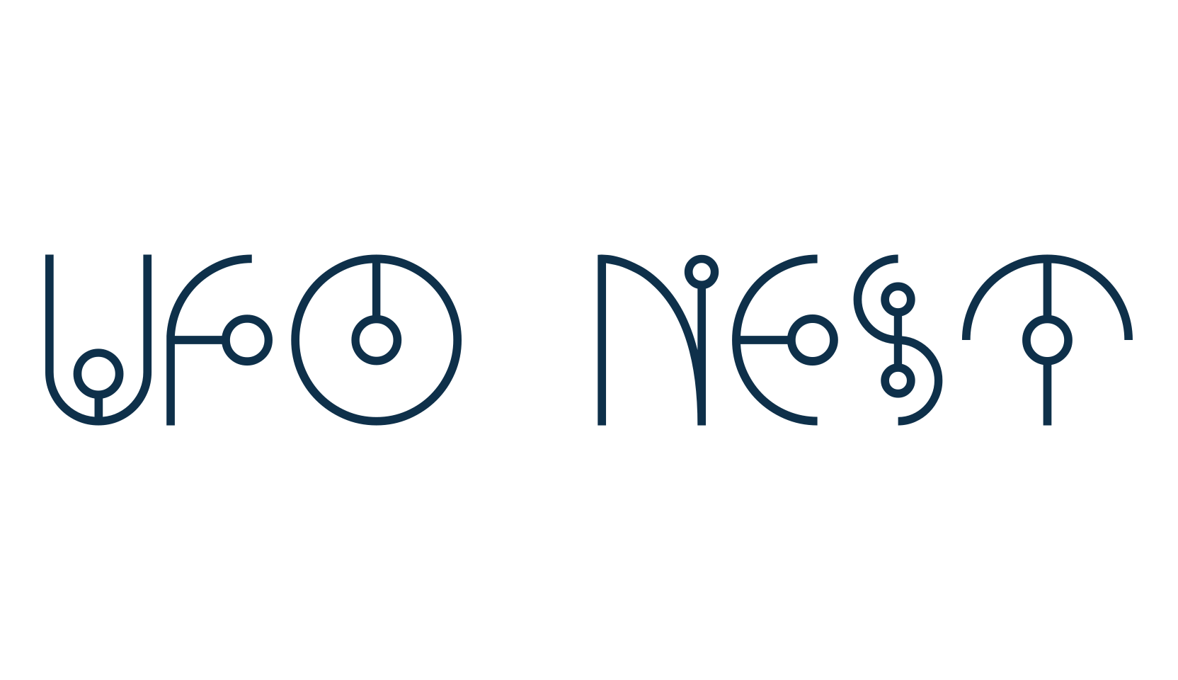 Ufo Nest, sci-fi font preview
