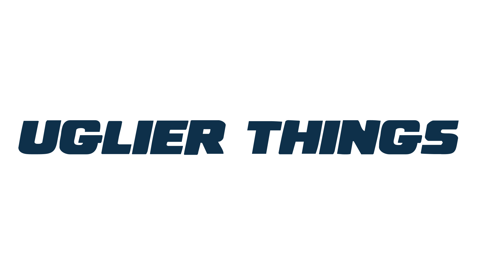 Uglier Things, fancy various decorative font preview