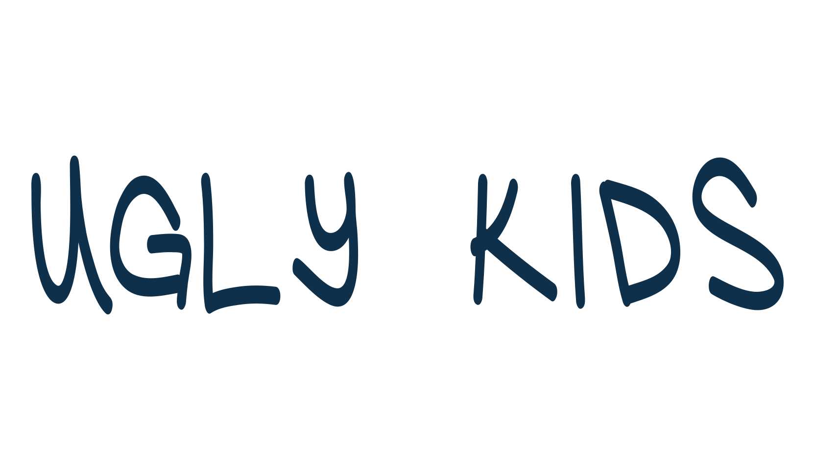 Ugly Kids, script handwritten fancy decorative calligraphy font preview