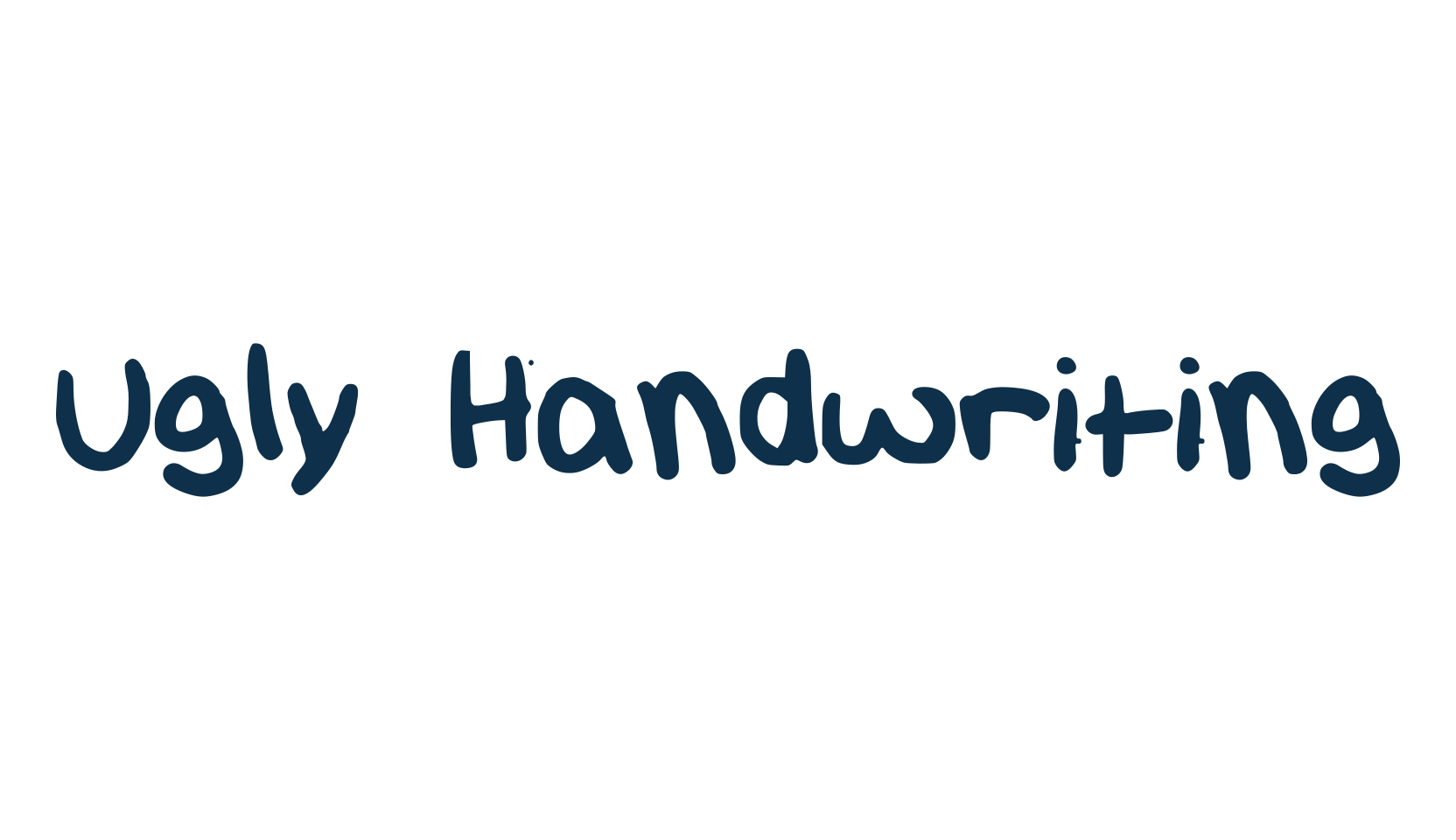 Ugly Handwriting, script handwritten fancy decorative calligraphy font preview