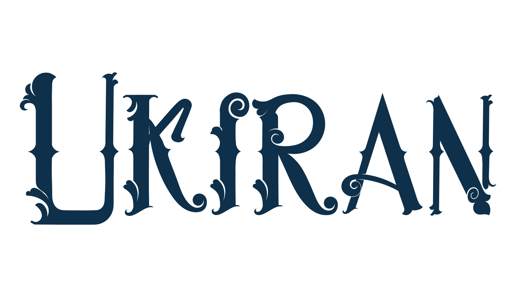 Ukiran, fancy decorative font preview