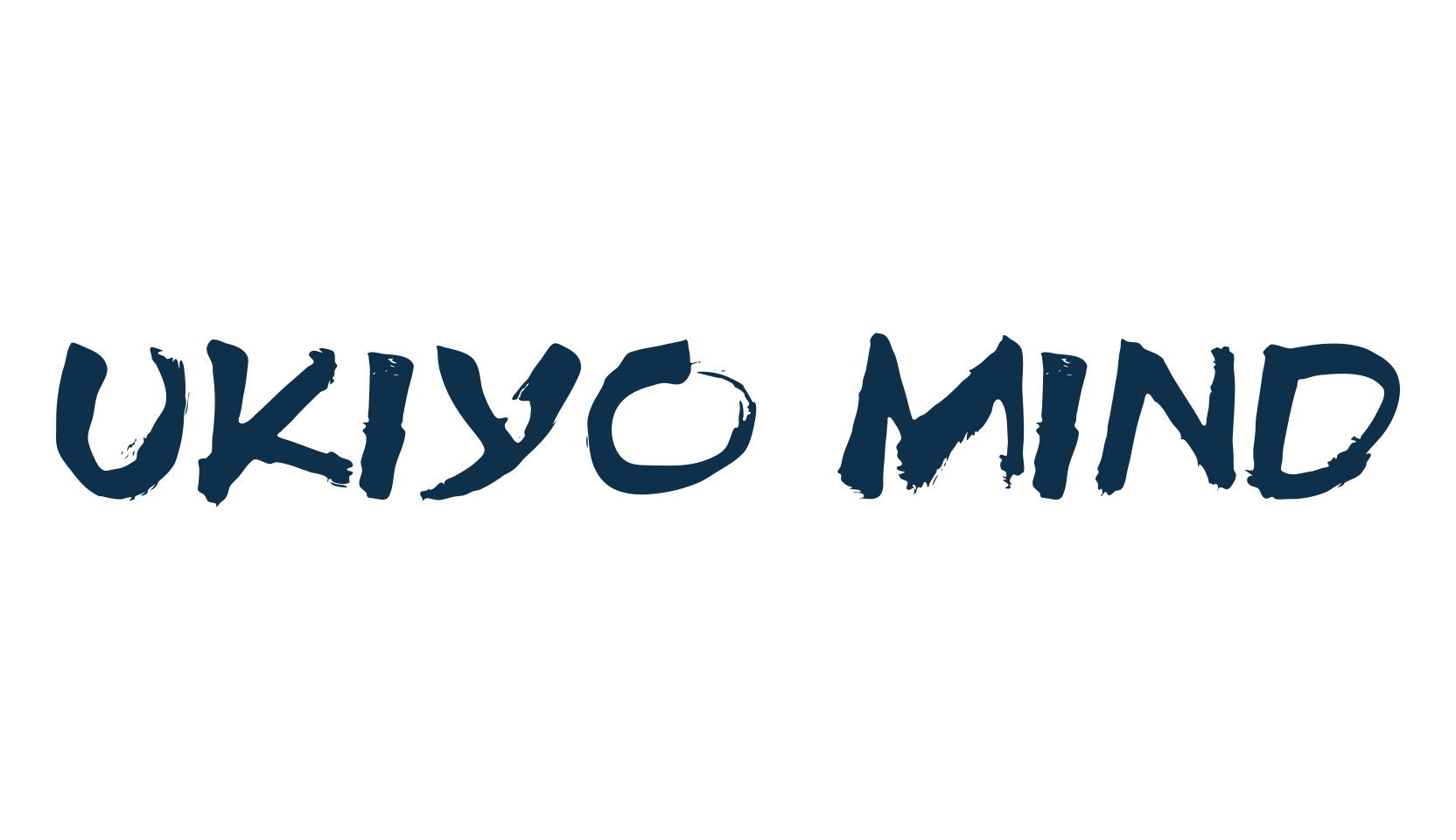 Ukiyo Mind, script brush fancy decorative calligraphy font preview