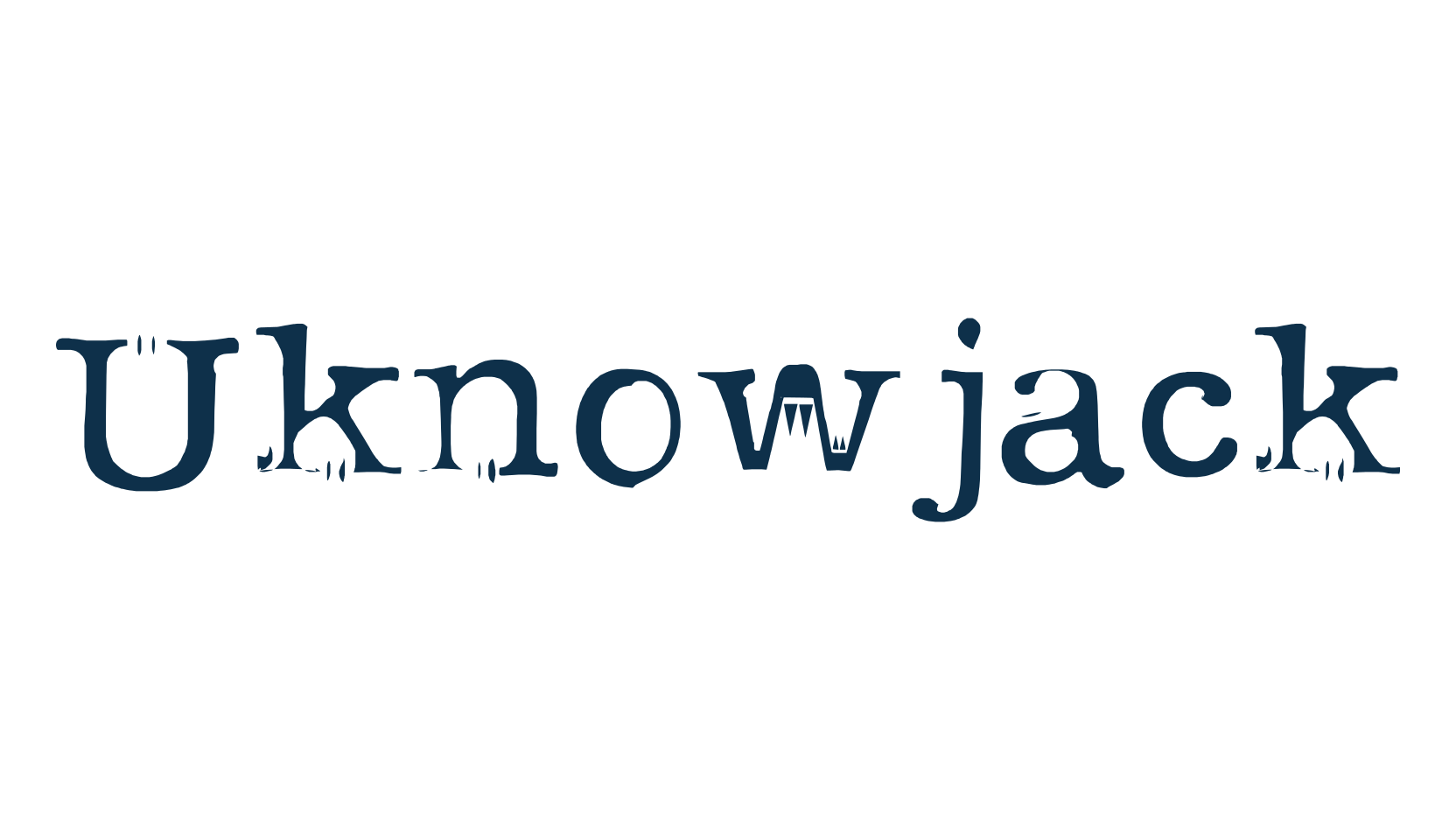 Uknowjack, fancy typewriter decorative font preview