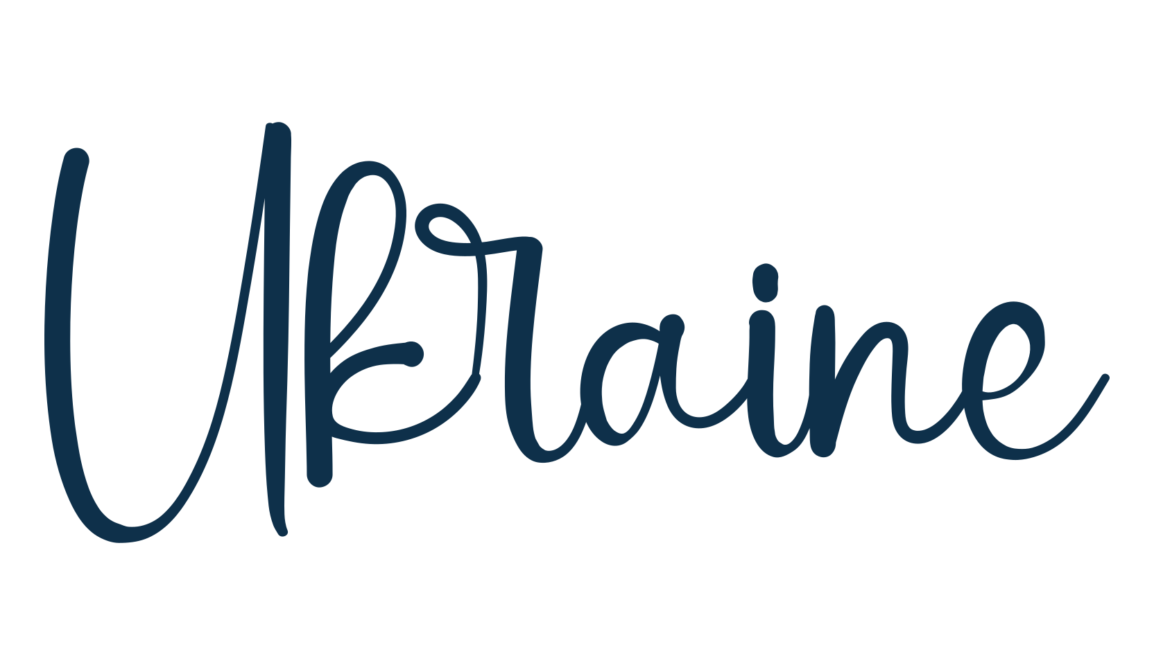 Ukraine, script handwritten fancy decorative calligraphy font preview