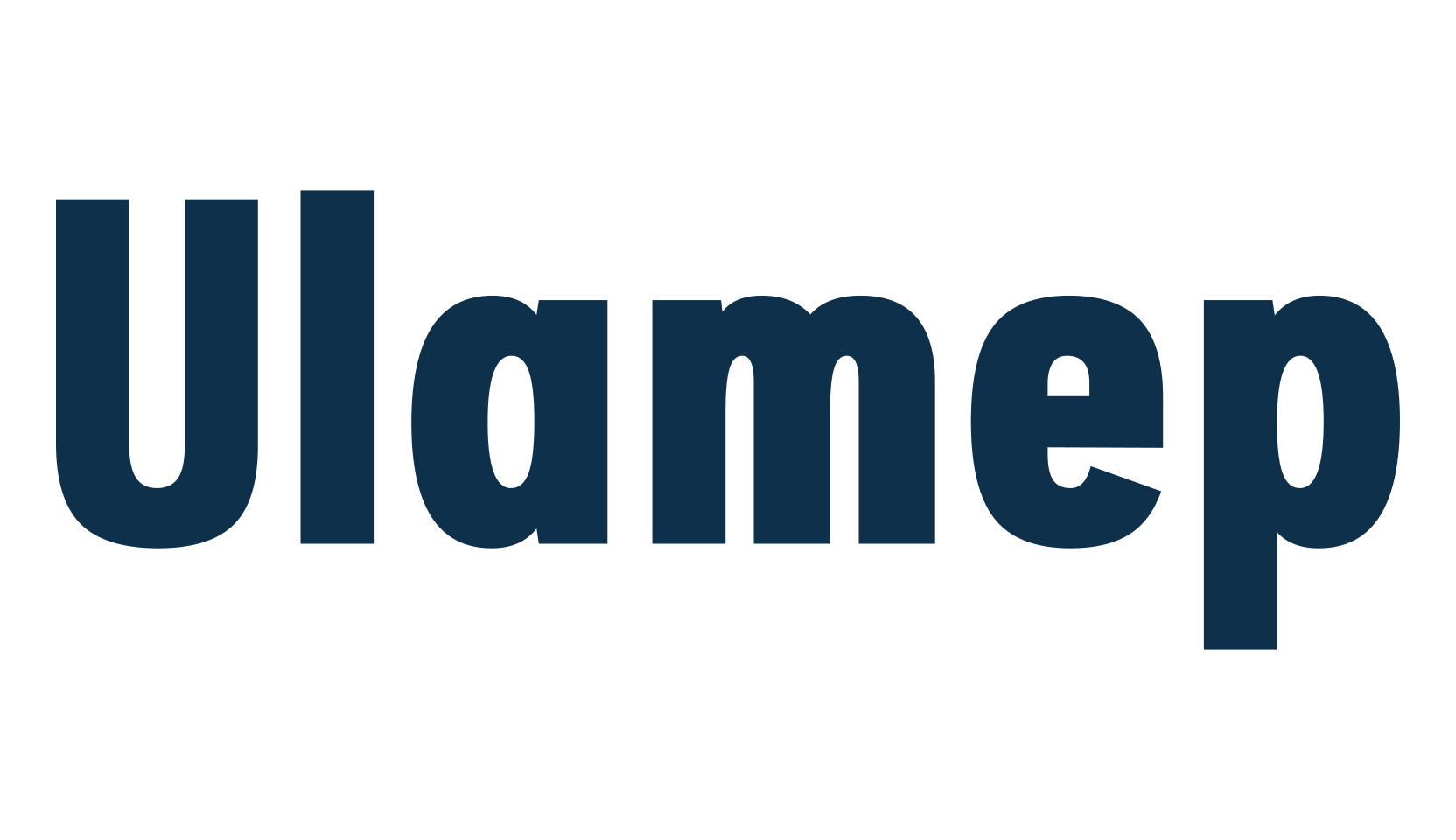 Ulamep, sans serif font preview