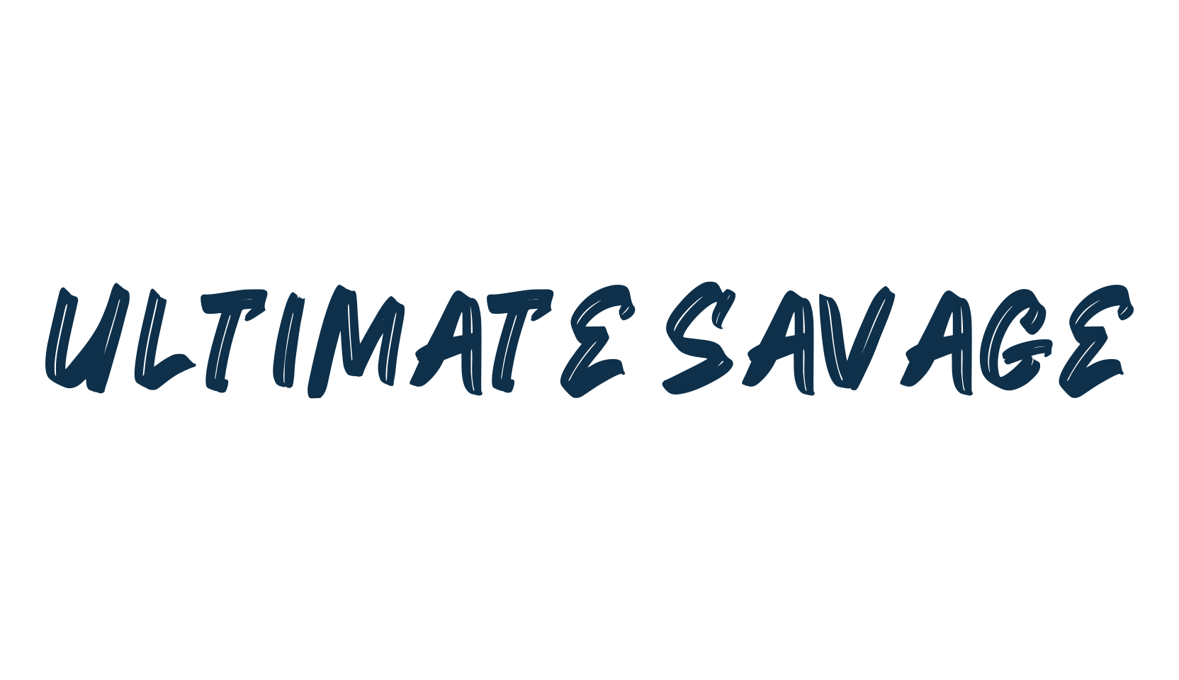Ultimate Savage, script brush fancy decorative calligraphy font preview