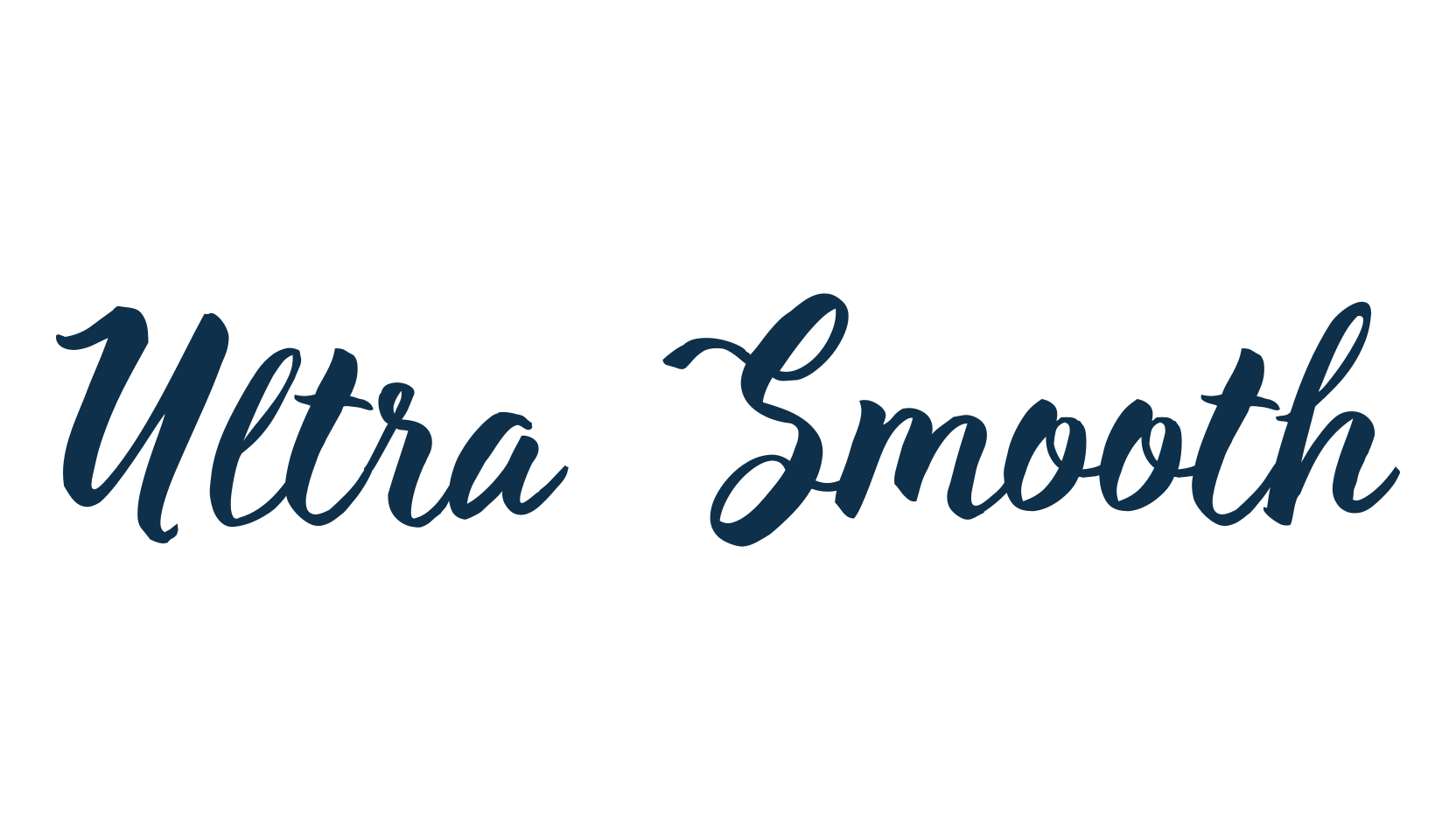 Ultra Smooth, calligraphy font preview