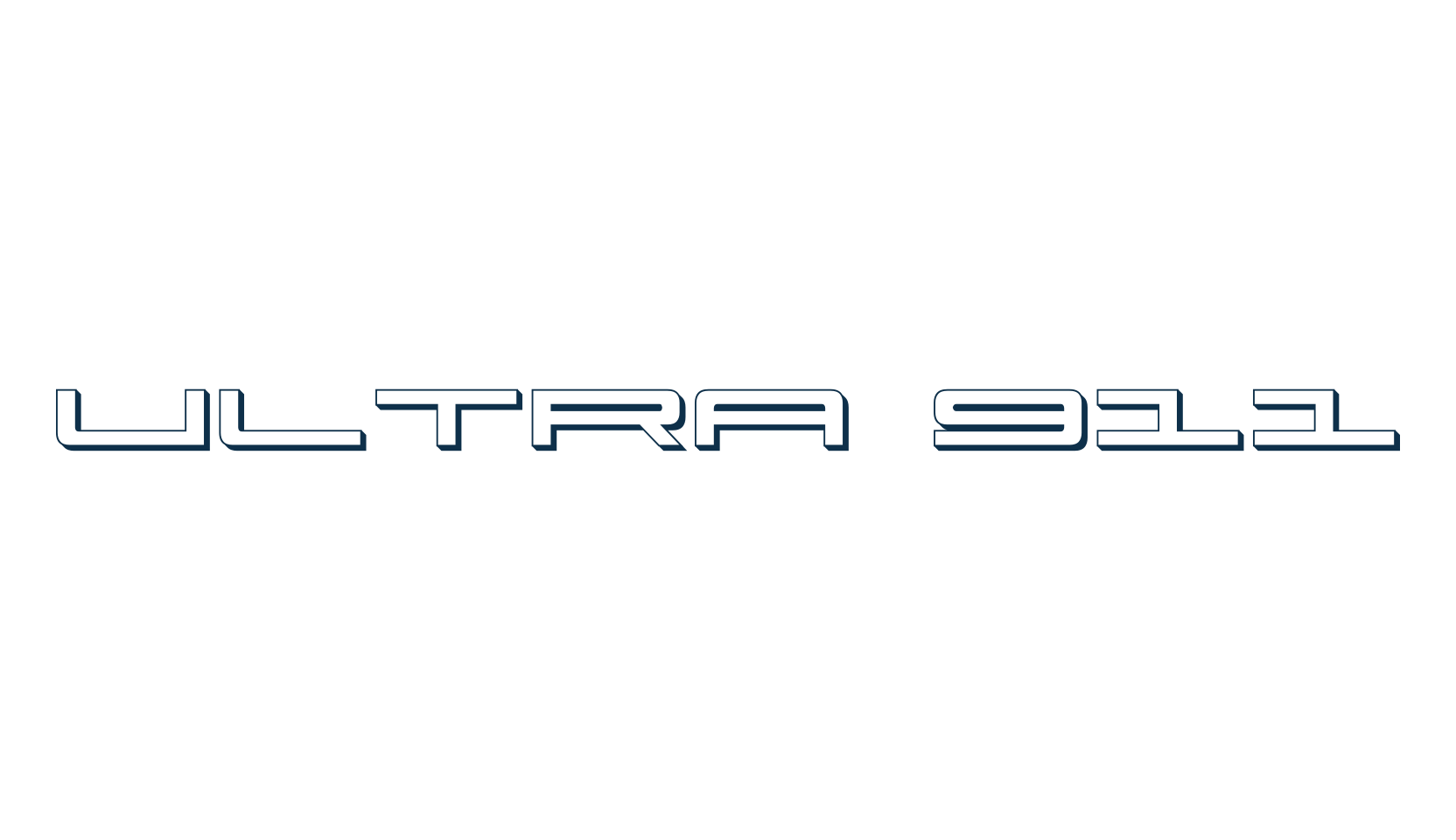 Ultra 911, techno sci-fi font preview